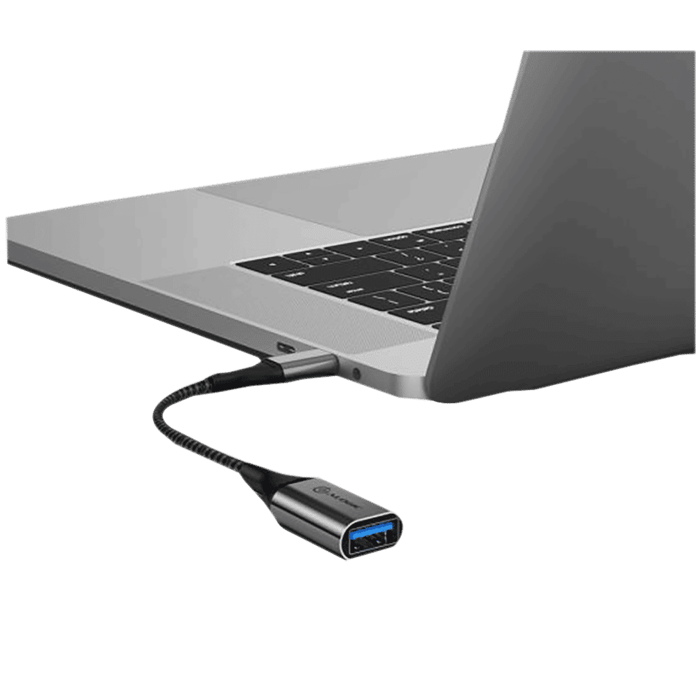 ALOGIC Super Ultra Type C to Type A 0.4 Feet (0.15M) Cable (TPE and Nylon Braided, Space Grey)_4