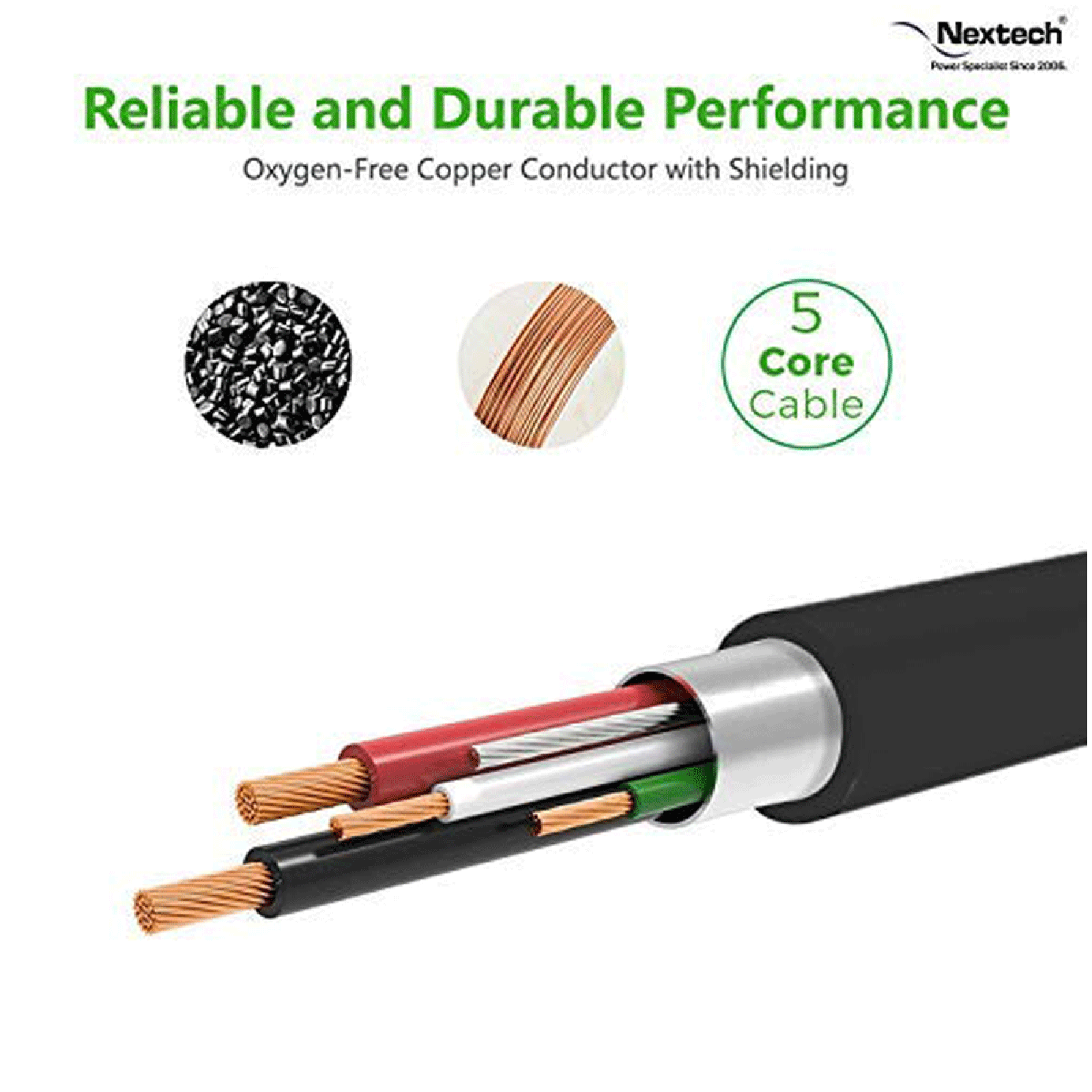 Nextech NC61 Micro USB to Micro USB 3.2 Feet (1M) Cable (Tangle Free, White)_8