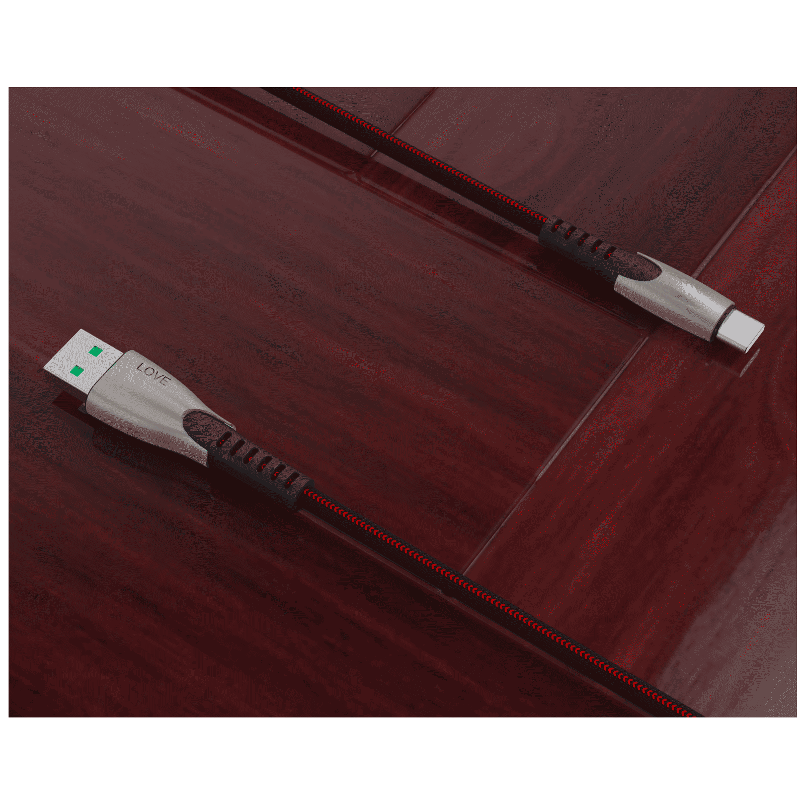 BACK-BRAINERS Love Type A to Type C 3.9 Feet (1.2M) Cable (TPE Braided, Black)_11