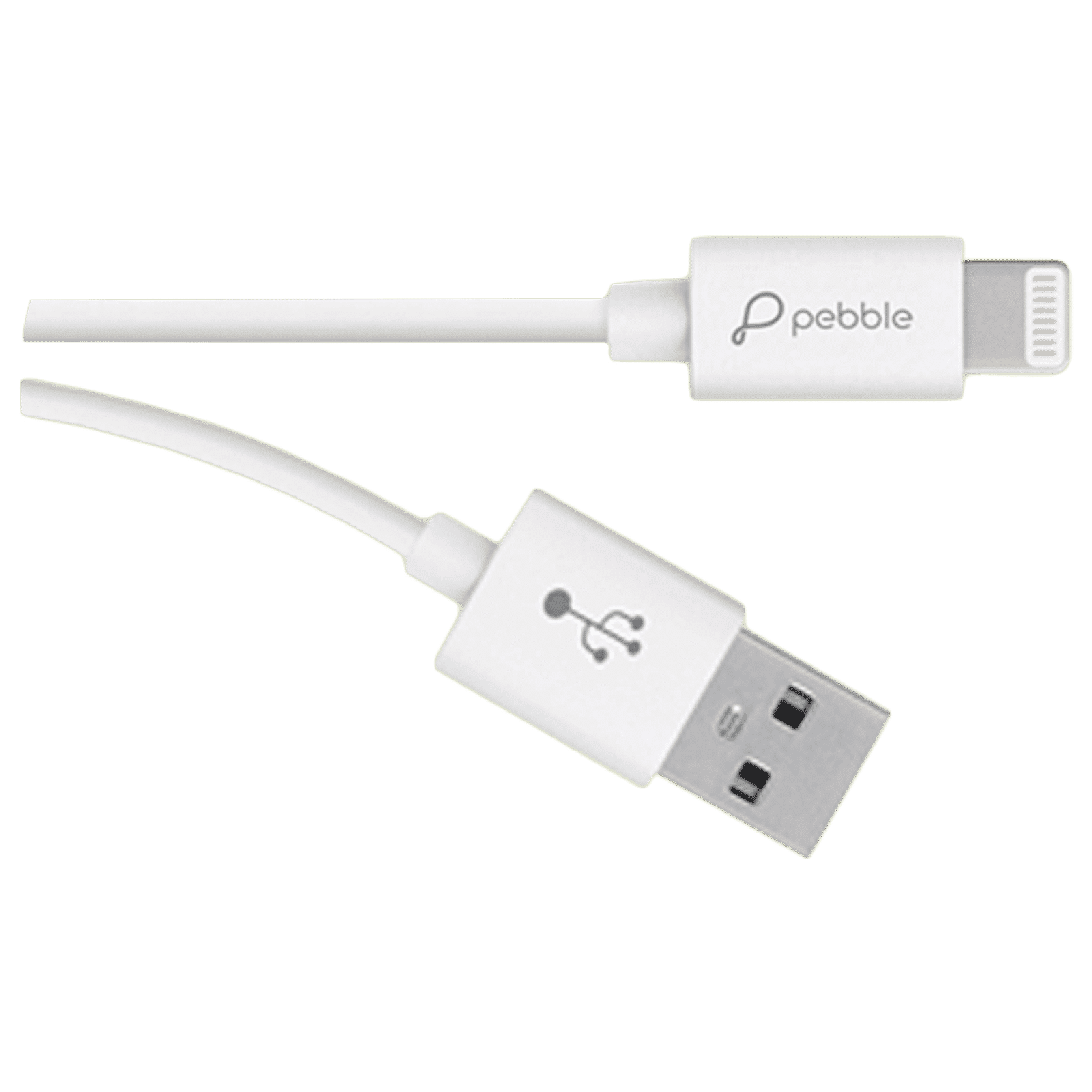 pebble PBCL10 Type A to Lightning 3.2 Feet (1M) Cable (Fast Charging, White)_3