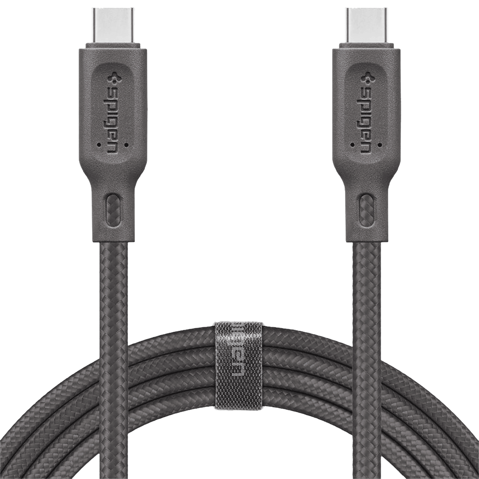 spigen Dura Sync Type C to Type C 2.9 Feet (0.9M) Cable (Fast Charging Supported, Gun Metal)_1