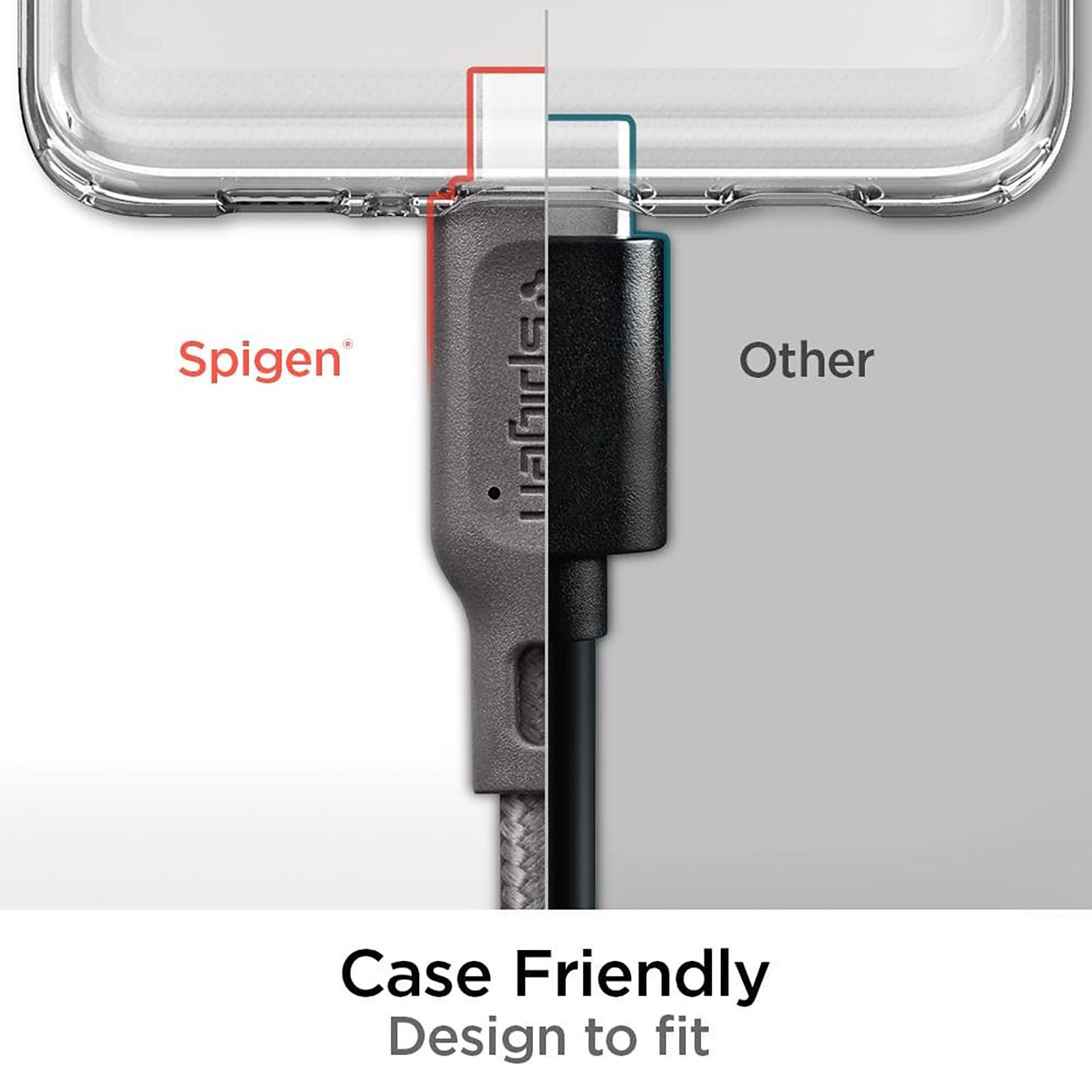 spigen Dura Sync Type C to Type C 2.9 Feet (0.9M) Cable (Fast Charging Supported, Gun Metal)_18