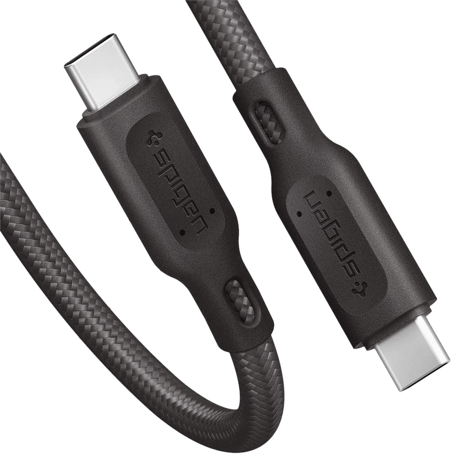 spigen Dura Sync Type C to Type C 2.9 Feet (0.9M) Cable (Fast Charging Supported, Gun Metal)_3