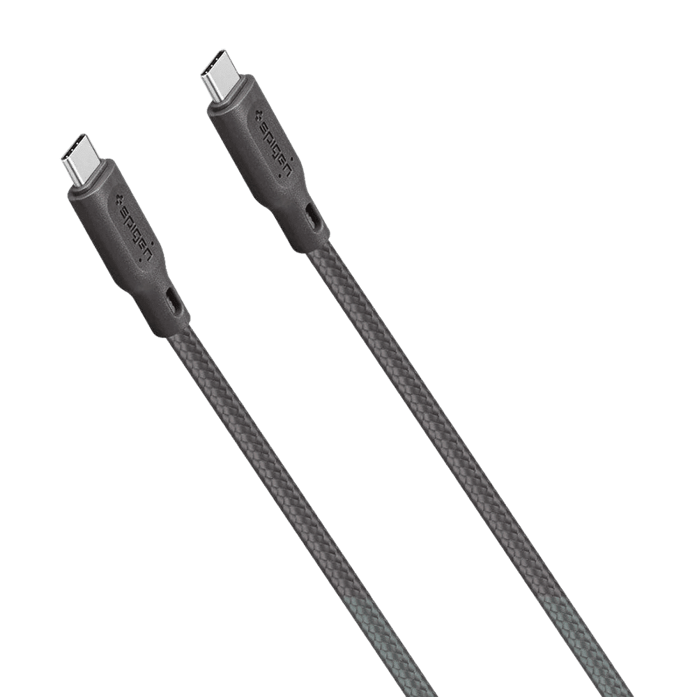 spigen Dura Sync Type C to Type C 2.9 Feet (0.9M) Cable (Fast Charging Supported, Gun Metal)_6