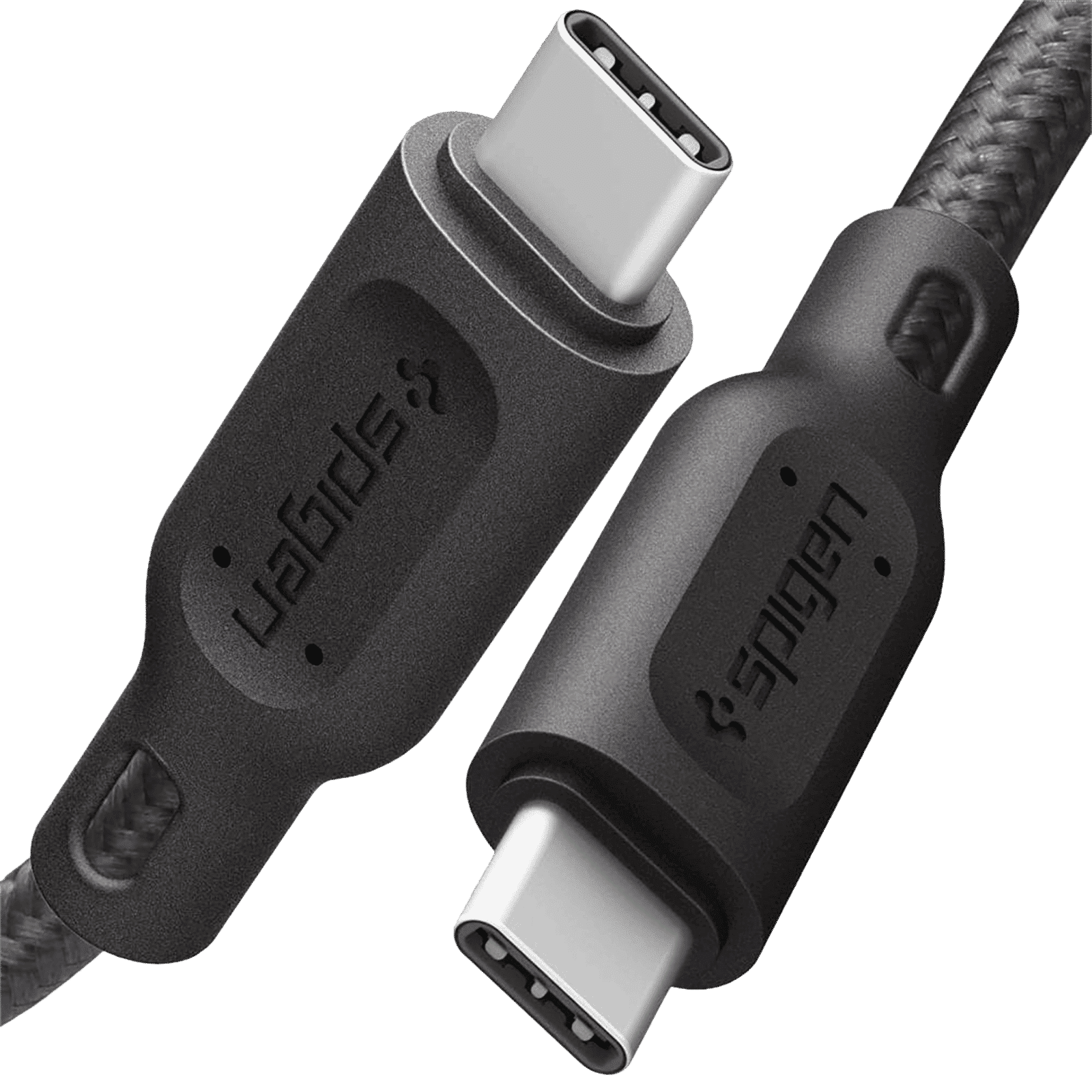 spigen Dura Sync Type C to Type C 2.9 Feet (0.9M) Cable (Fast Charging Supported, Gun Metal)_9