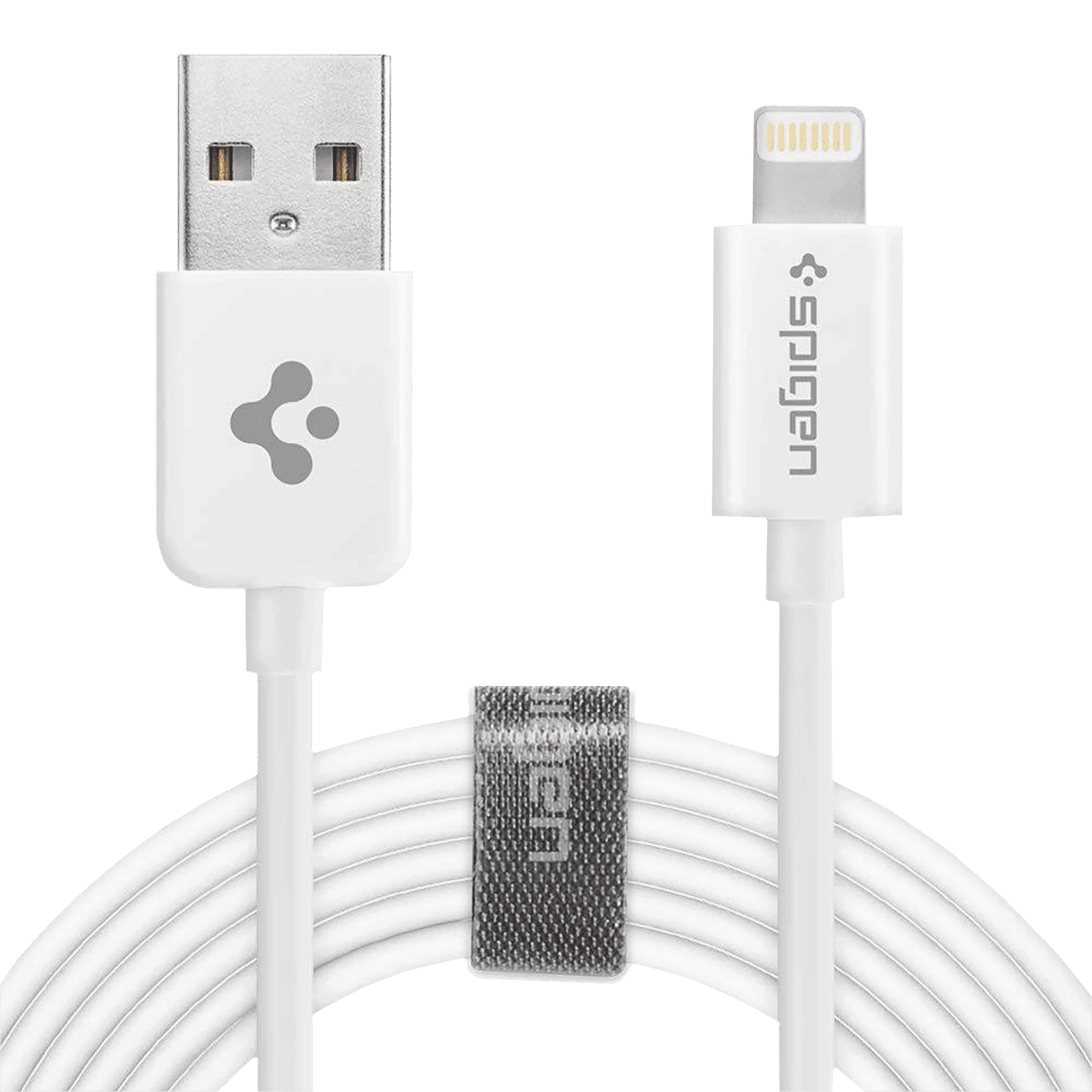 spigen 000CB24457 Type A to Lightning 2.9 Feet (0.9M) Cable (Quick Charge 3.0, White)_1