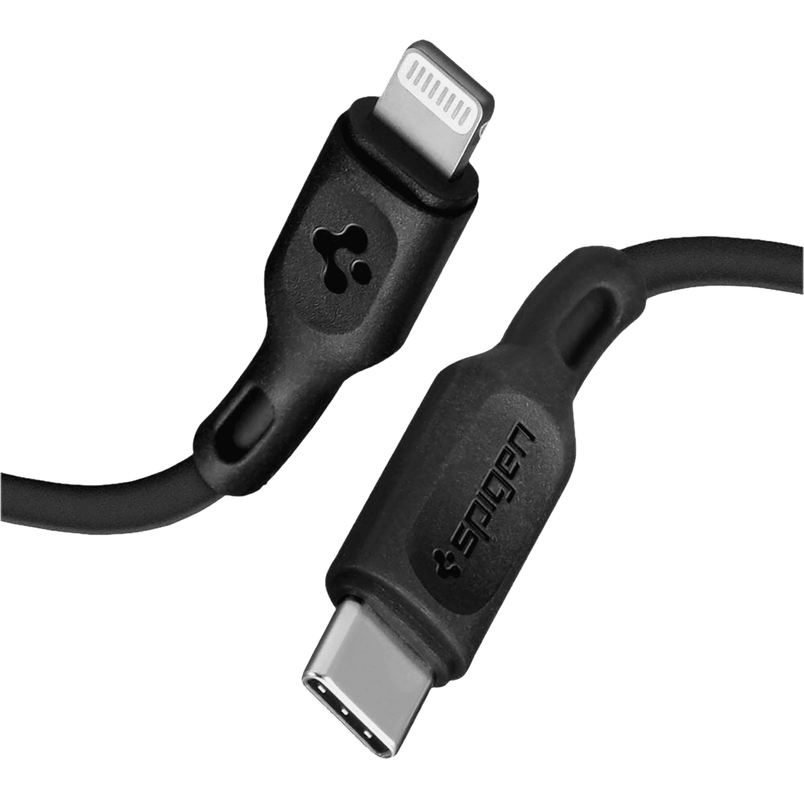 spigen Dura Sync Type C to Lightning 3.2 Feet (1M) Cable (Fast Charging Supported, Black)_3