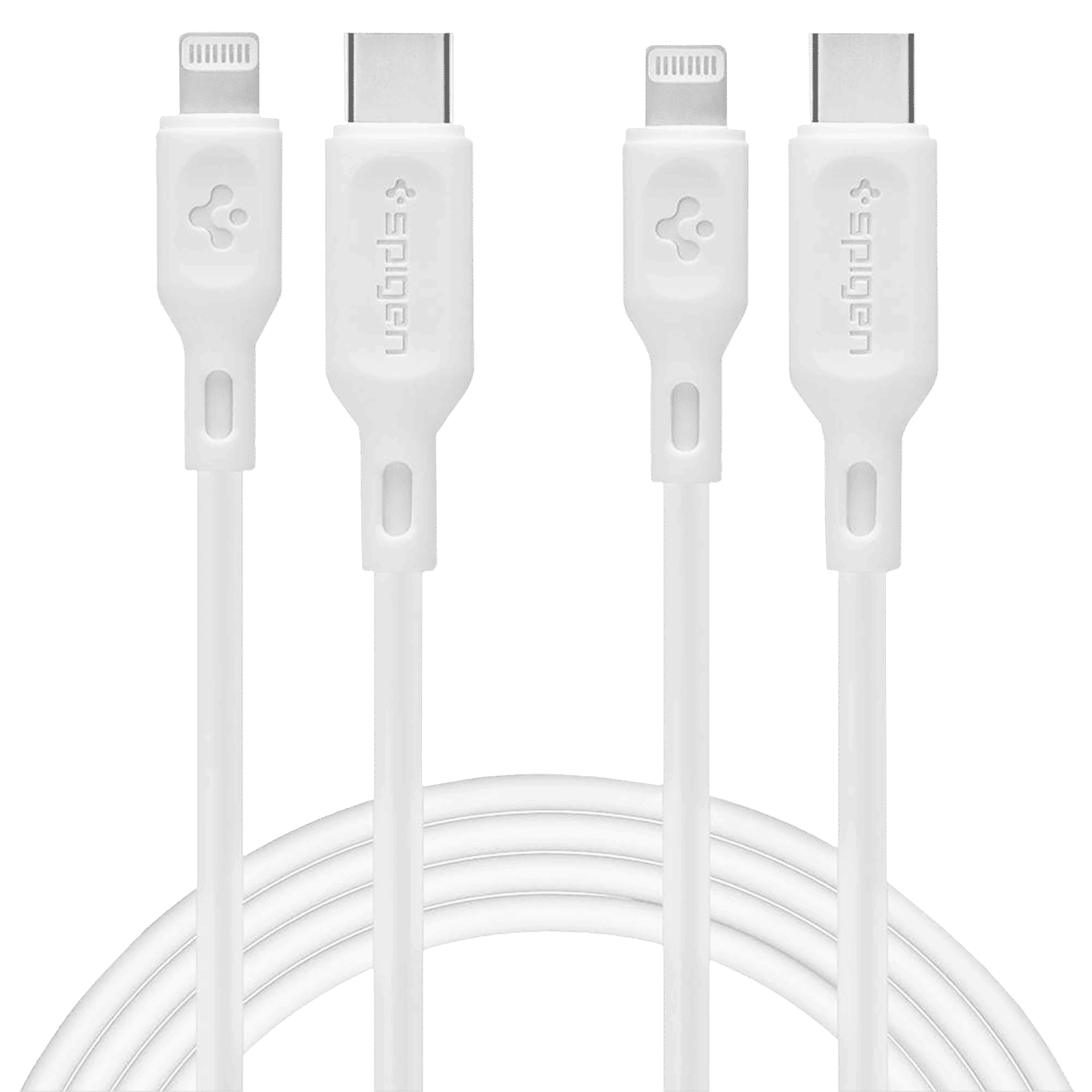 spigen Dura Sync Type C to Lightning 4.9 Feet (1.5M) Cable (Fast Charging Supported, White)_10