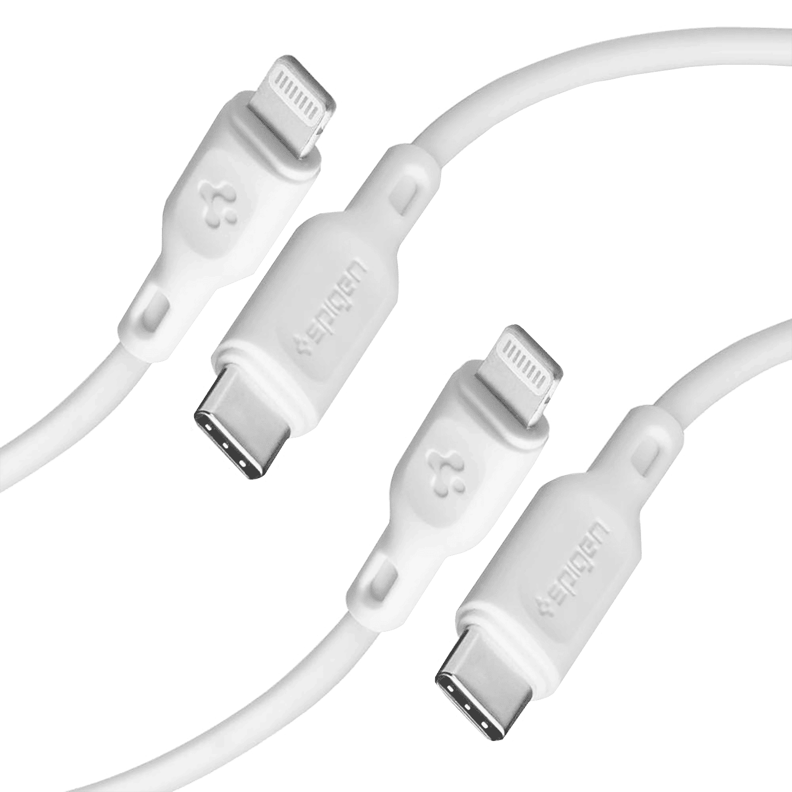spigen Dura Sync Type C to Lightning 4.9 Feet (1.5M) Cable (Fast Charging Supported, White)_3