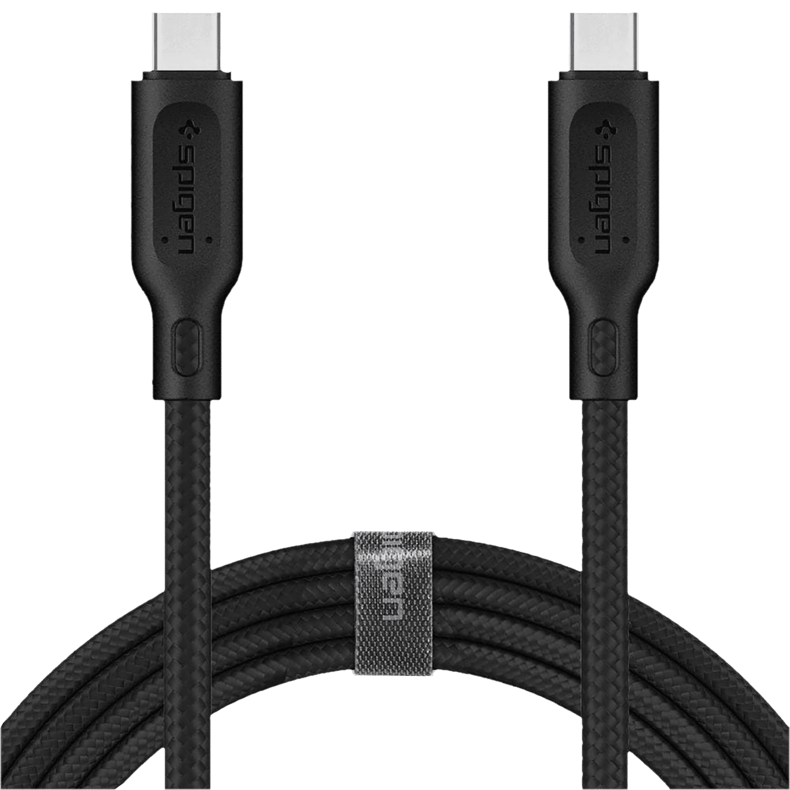 spigen Dura Sync Type C to Type C 4.9 Feet (1.5M) Cable (Nylon Braided, White)_5
