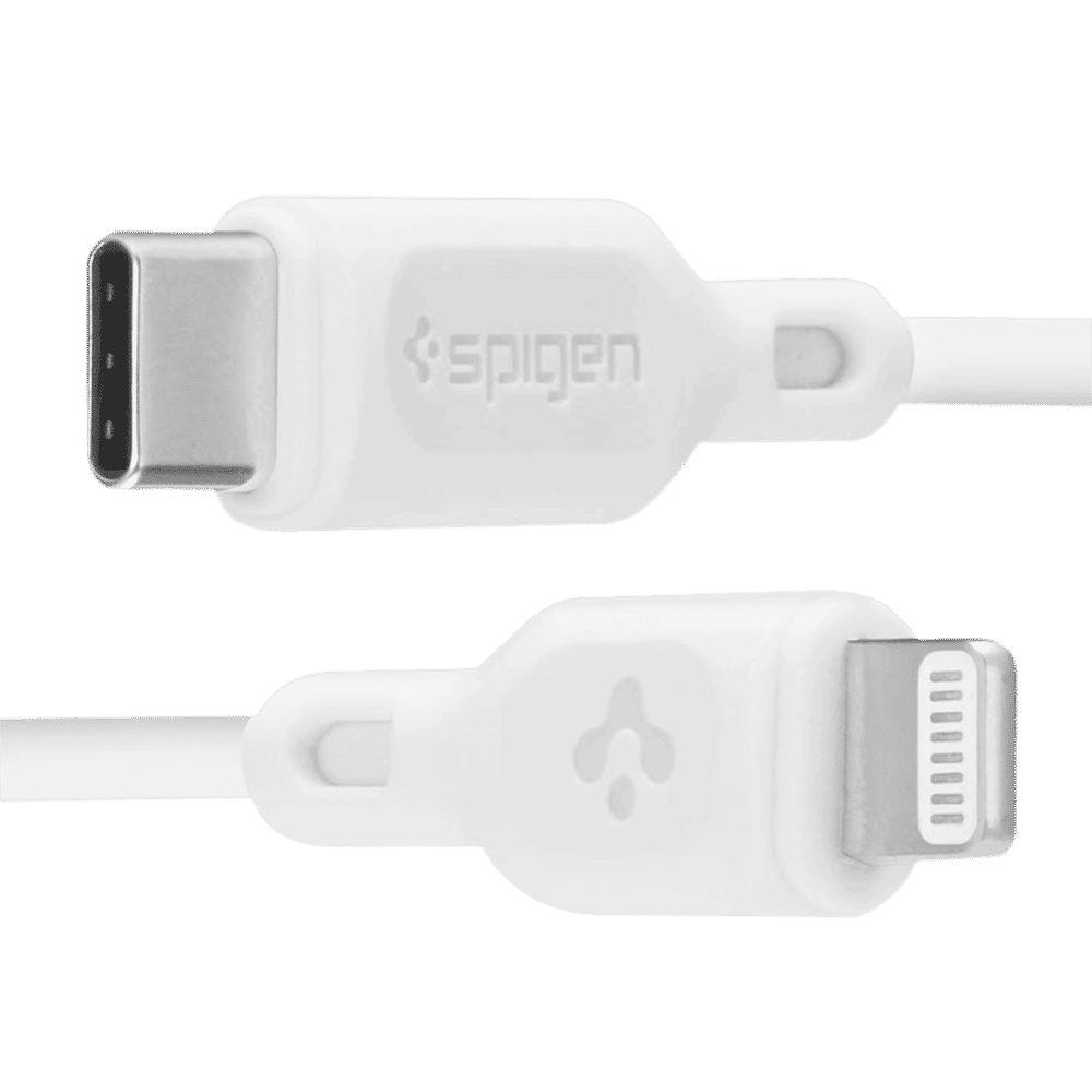 spigen Dura Sync Type C to Lightning 2.9 Feet (0.9M) Cable (Nylon Braided, White)_9