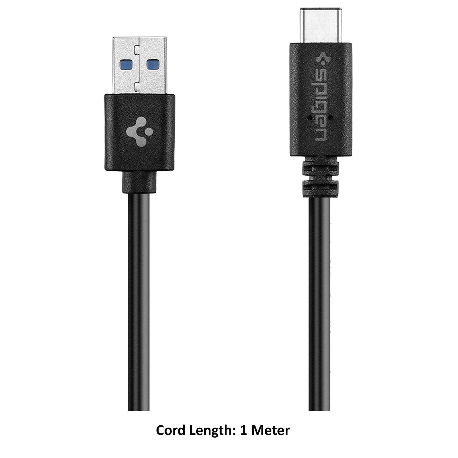 spigen SGP11579 Type A to Type C 3.2 Feet (1M) Cable (Nylon Braided, Black)_12