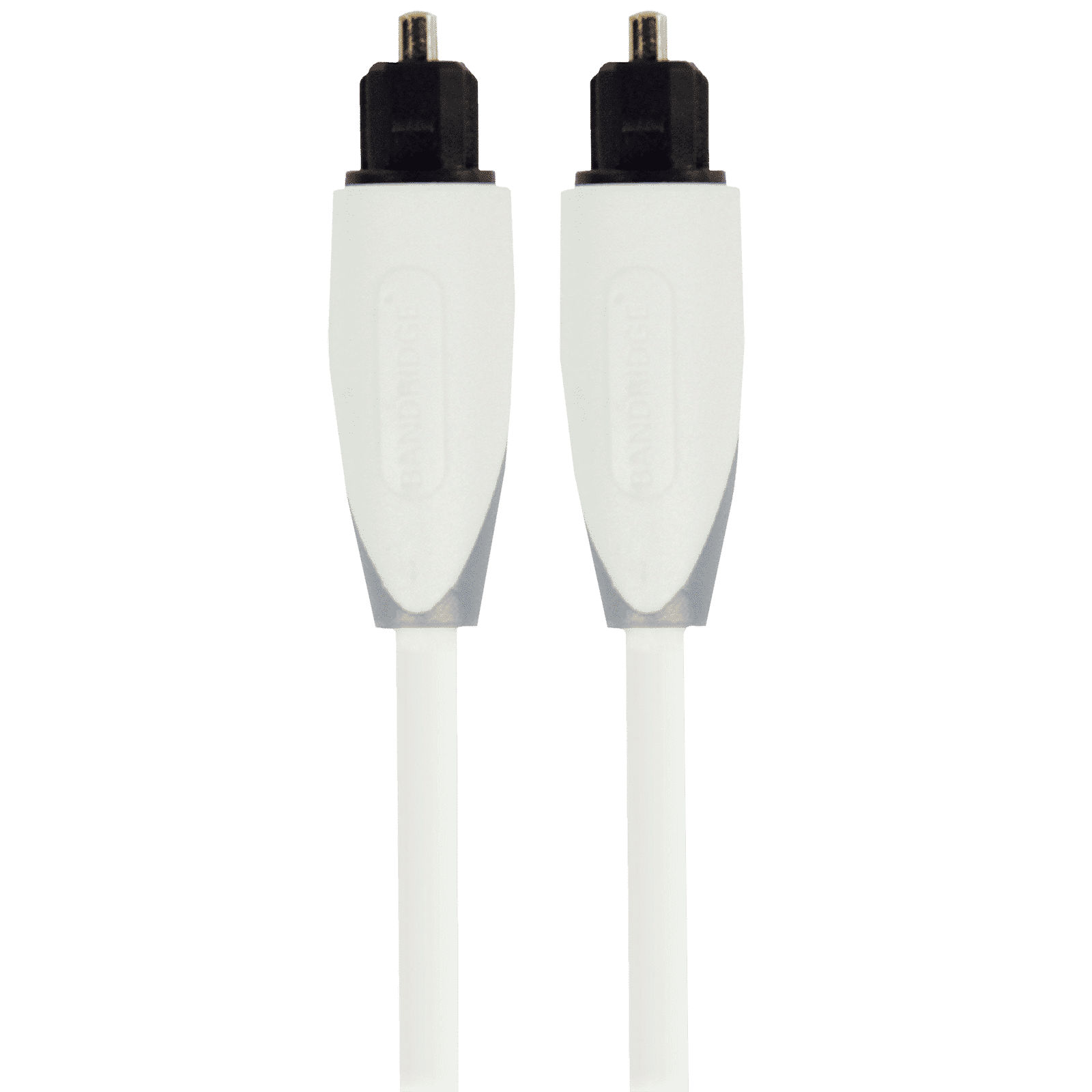 Bandridge BBM25000W10 1 Meter TosLink to TosLink Audio Cable (24K Gold Plated, White)_3