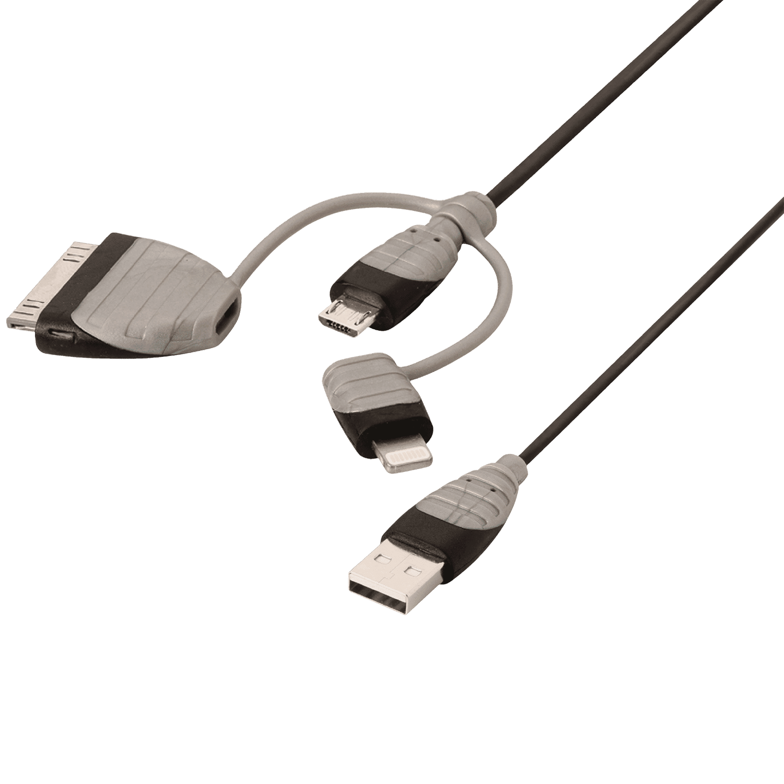 Bandridge BBM39410B10 Type A to Lightning, Micro USB 3.2 Feet (1M) 3-in1 Cable (Sync and Charging, Black)_8
