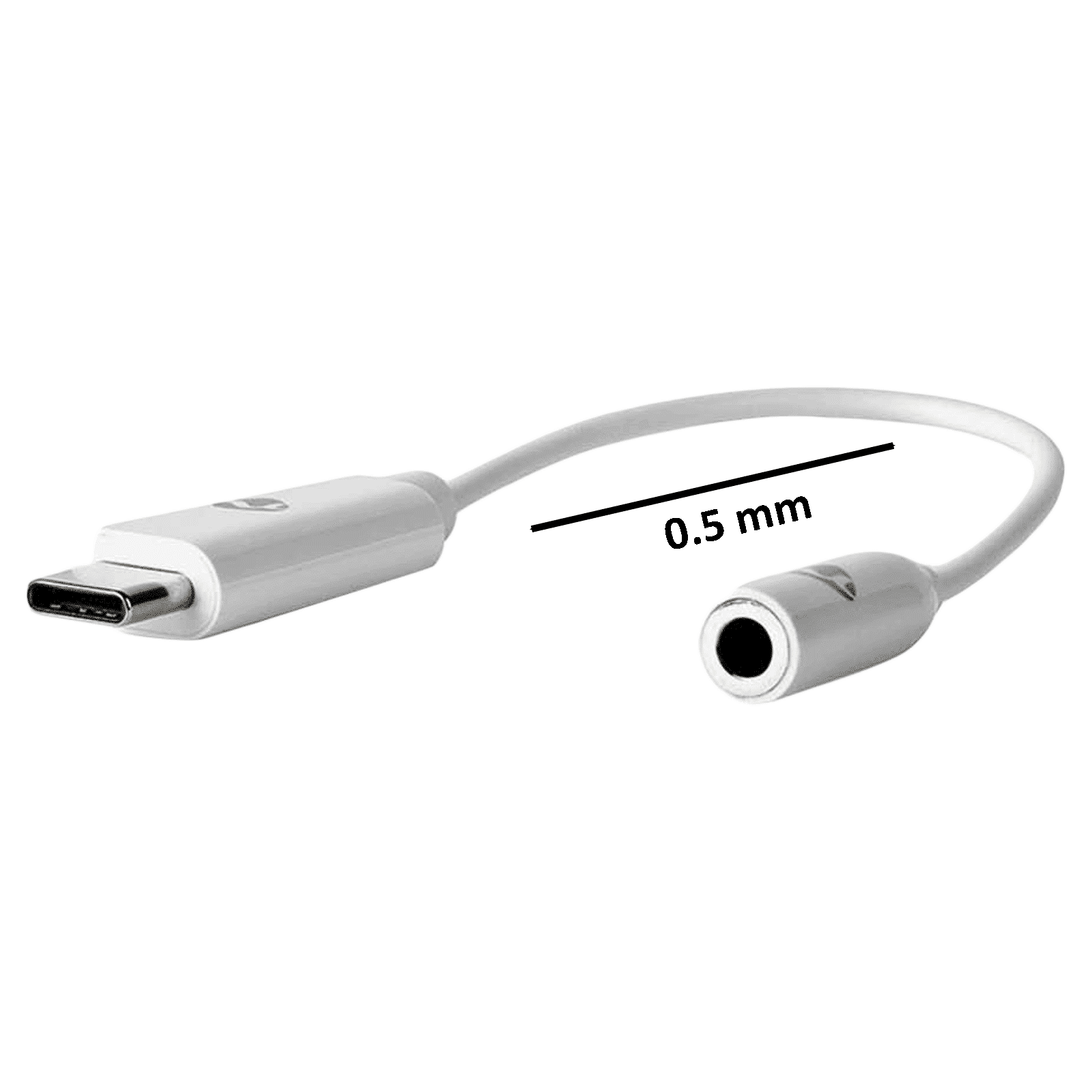 Nedis Copper 0.15 Meter USB-C to 3.5 mm Audio Adapter (Nickle Connector Material, CCBP65950WT015, Black)_2