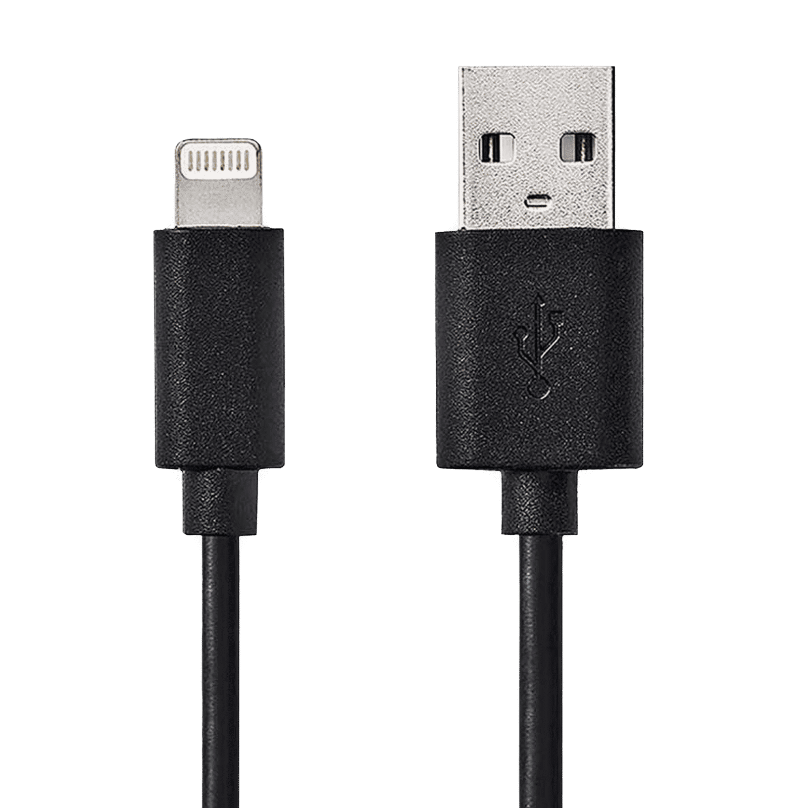 nedis 1 Meter USB 2.0 (Type-A) to Lightning Data Transfer/ Power Charging USB Cable (Nickel Plated, CCGP39300BK10, Black)_1