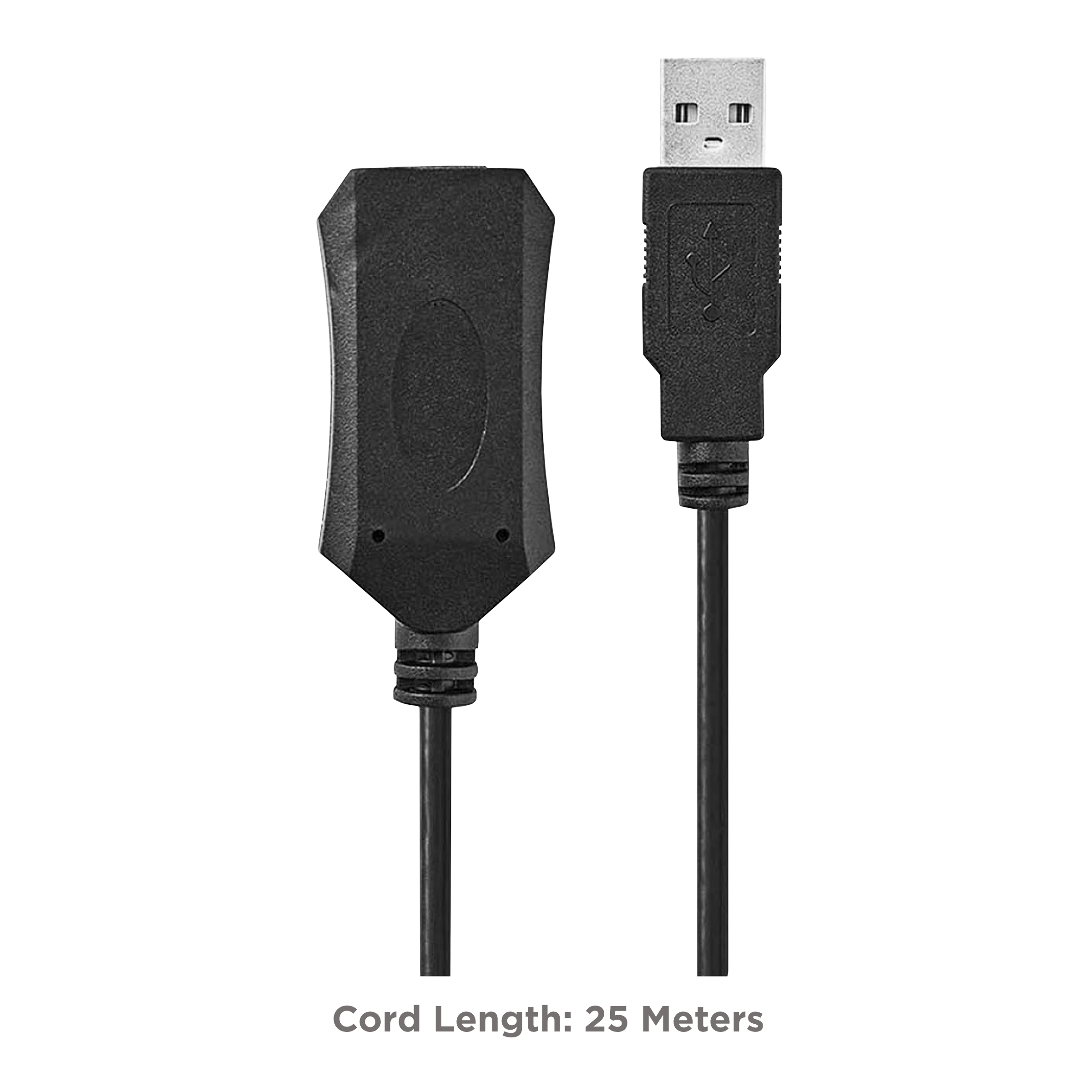 Nedis Copper 25 Meter USB-A Male to USB-A Female Extension Cable (480 Mbps, CCGP60EXTBK250, Black)_2