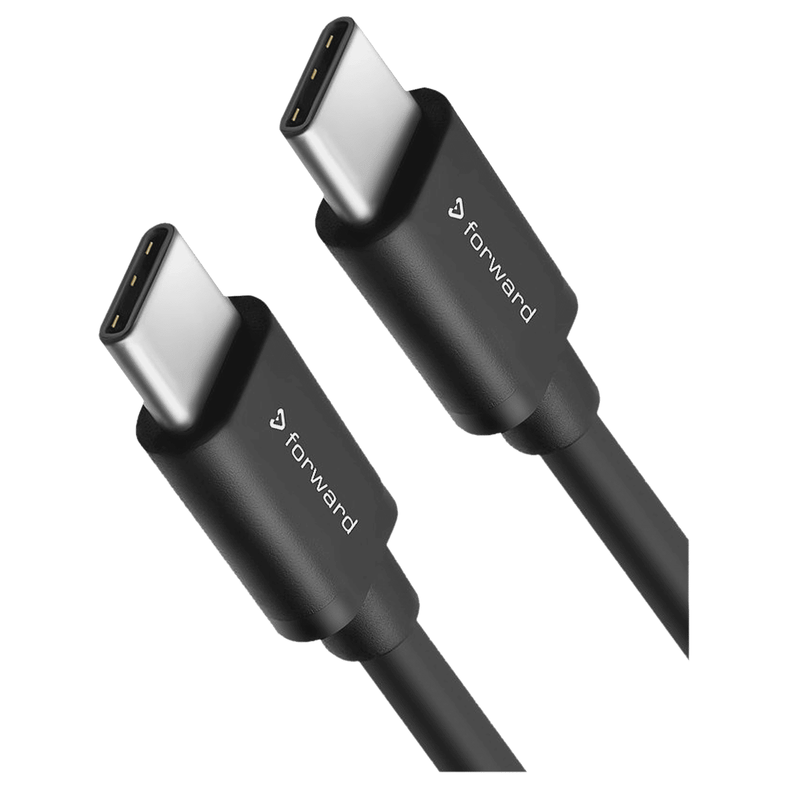 Forward FCTT-09 Type C to Type C 3.2 Feet (1M) Cable (Charge and Sync, Black) Forward FCTT-09 Type C to Type C 3.2 Feet (1M) Cable (Charge and Sync, Black)_3