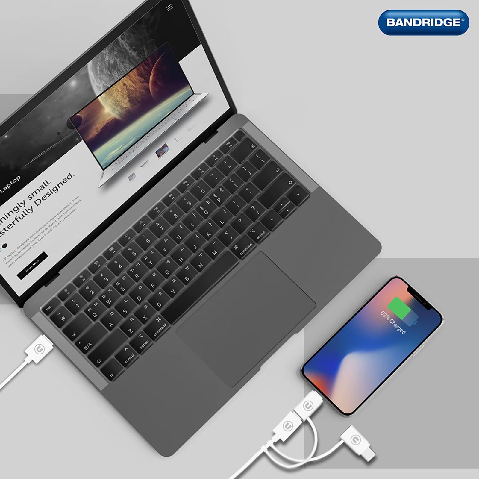 Bandridge 1 Meter USB 3.0 to USB Type-C 3.0 Micro USB 2.0 Lightning Power/Charging Power Cable (Tangle Free, B3IN1W, White) Bandridge 1 Meter USB 3.0 to USB Type-C 3.0 Micro USB 2.0 Lightning Power/Charging Power Cable (Tangle Free, B3IN1W, White)_7