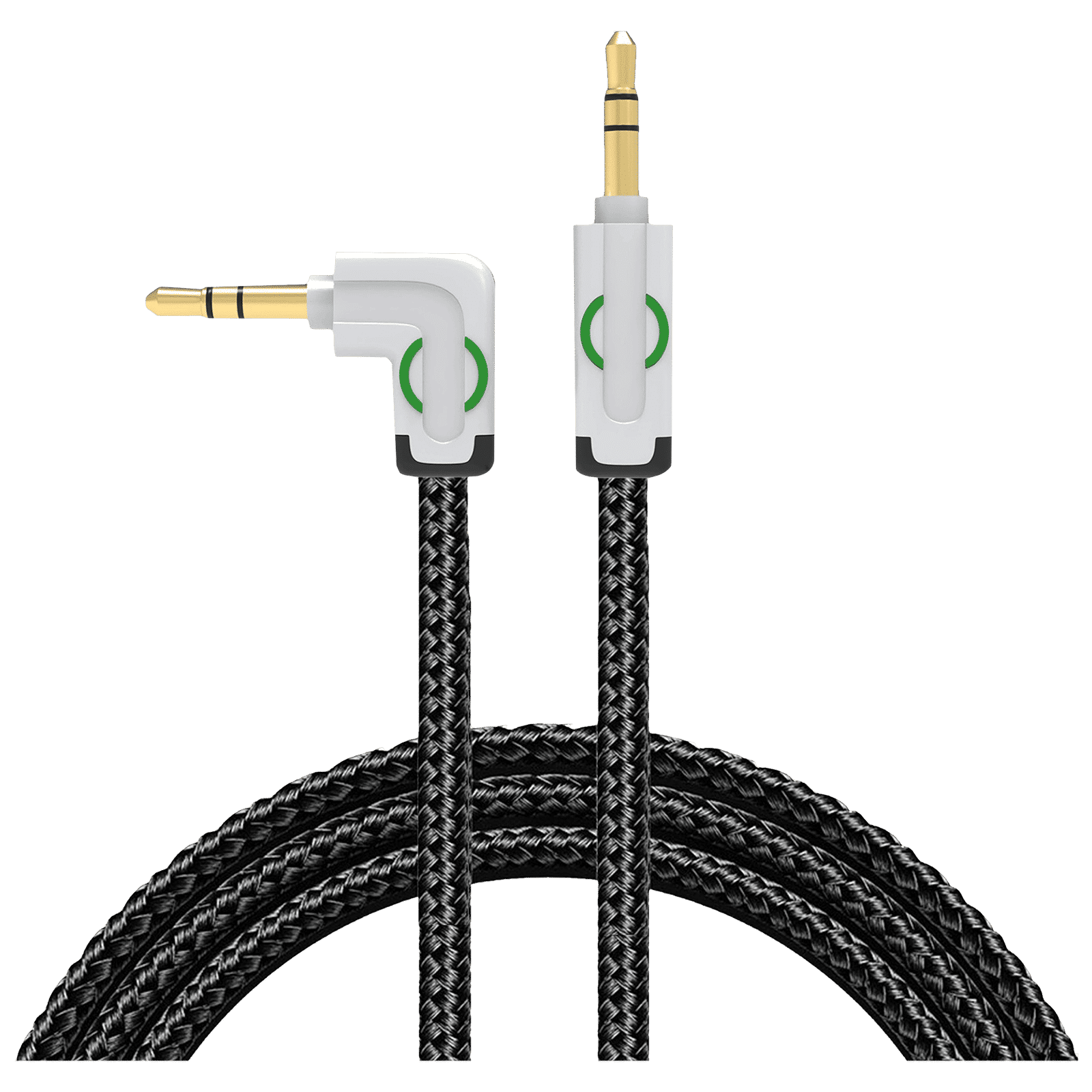 Bandridge U Series 3.5mm Stereo to 3.5mm Stereo 3.9 Feet (1.5M) Cable (Nylon Braided, Black)_1