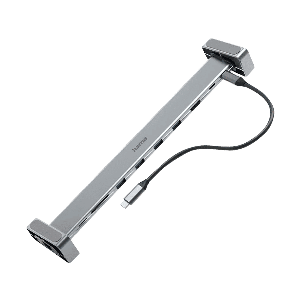 hama USB Type C to USB 2.0 Type A, USB Type C, HDMI, RJ45, Micro SD, SD Docking Station (1 Gbps Data Transfer Rate, Black)_3