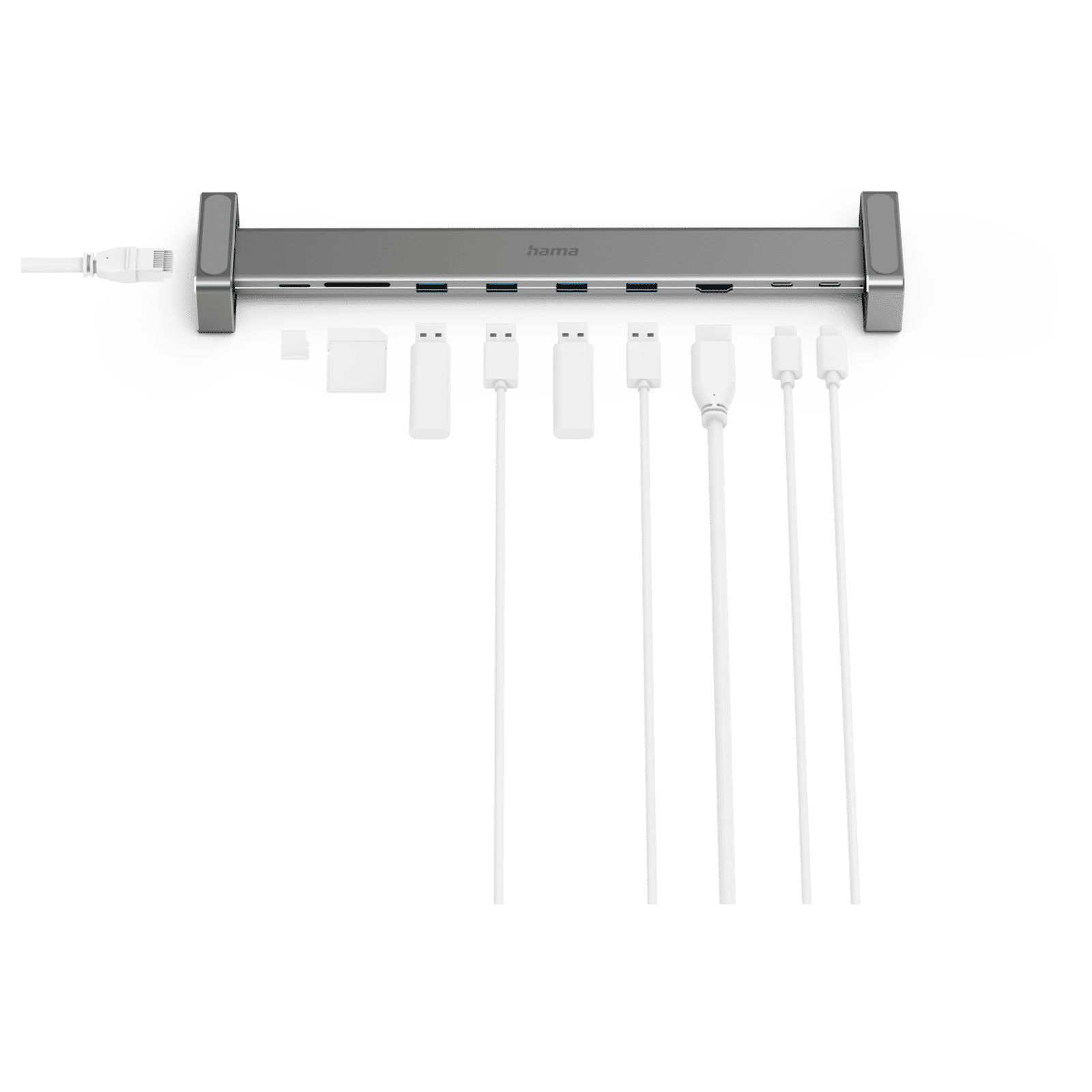 hama USB Type C to USB 2.0 Type A, USB Type C, HDMI, RJ45, Micro SD, SD Docking Station (1 Gbps Data Transfer Rate, Black)_6
