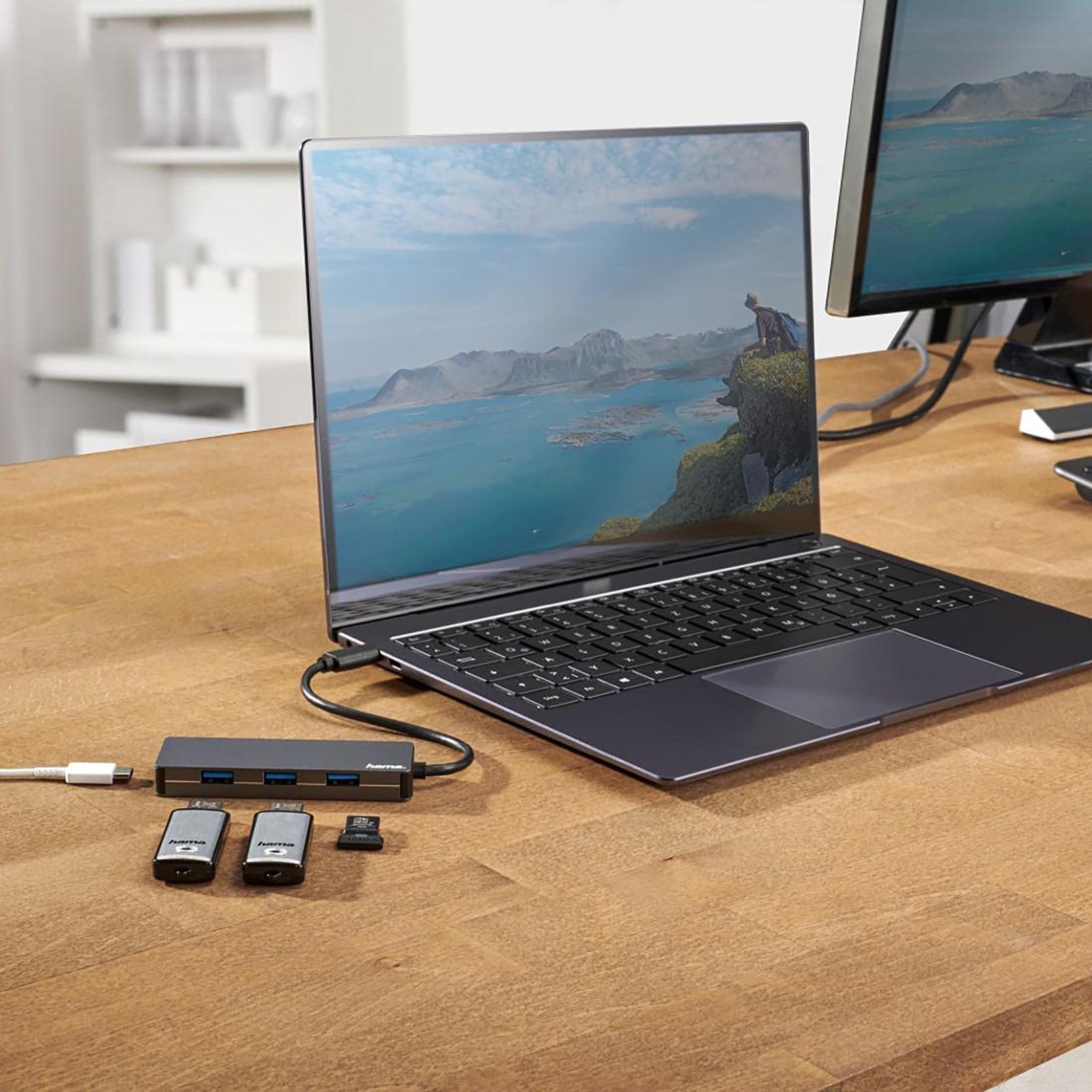 hama Hub for PC, Notebook (4 x USB 3.2 (Gen 1) Ports, 200101, Anthracite)_7