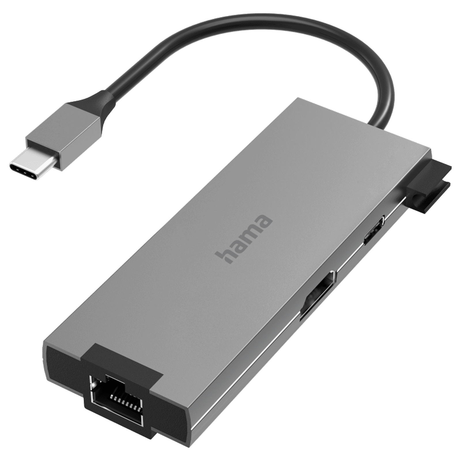 hama 5-in-1 USB Type C to USB Type C, RJ45, HDMI, Micro SD Multiport Hub (1 Gbps Data Transfer Rate, Anthracite) hama 5-in-1 USB Type C to USB Type C, RJ45, HDMI, Micro SD Multiport Hub (1 Gbps Data Transfer Rate, Anthracite)_1
