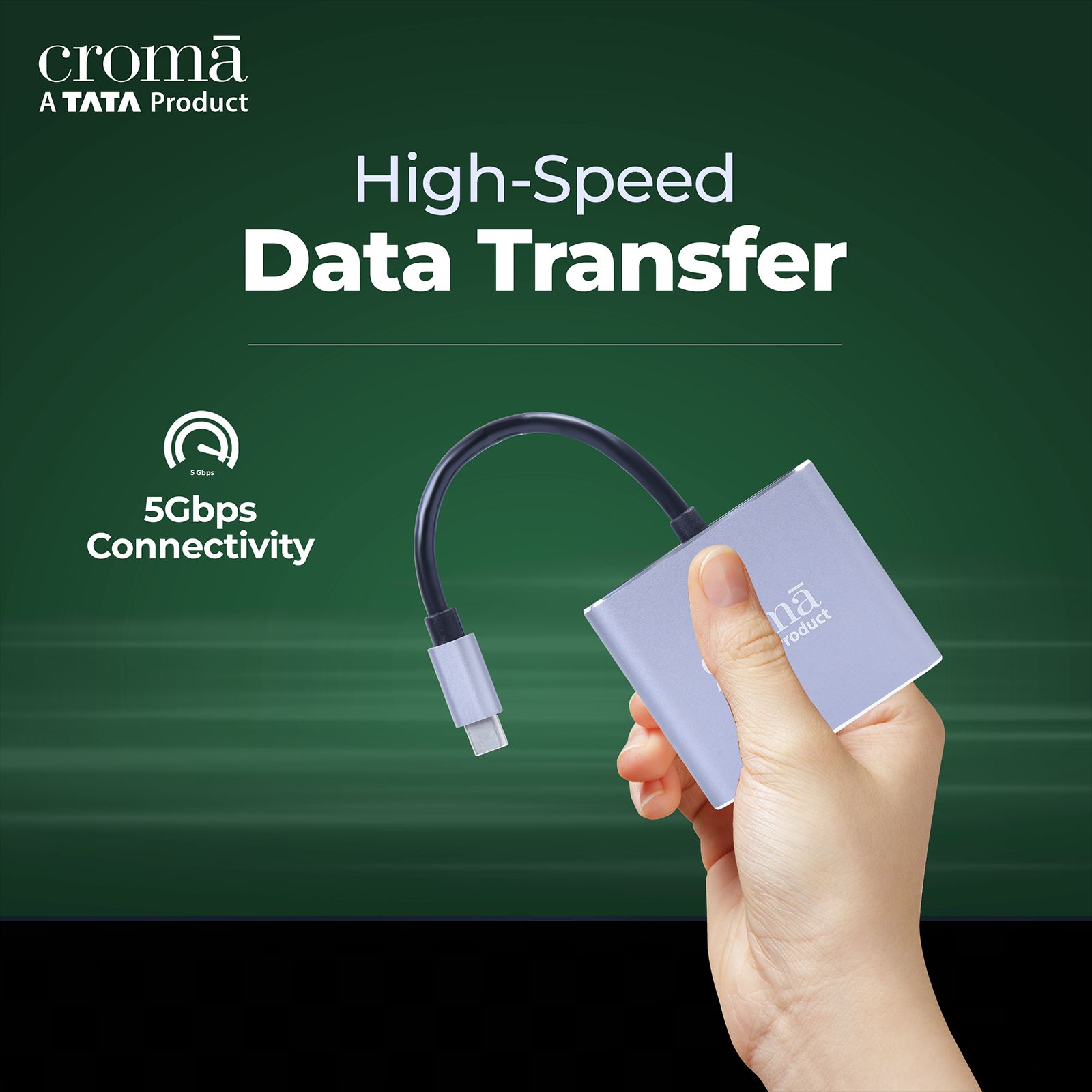 Croma USB 3.0 Type C to USB 3.0 Type C, USB 3.0 Type A, HDMI Type A Multi-Port Hub (5 Gbps Data Transfer Rate, Grey) Croma USB 3.0 Type C to USB 3.0 Type C, USB 3.0 Type A, HDMI Type A Multi-Port Hub (5 Gbps Data Transfer Rate, Grey)_9