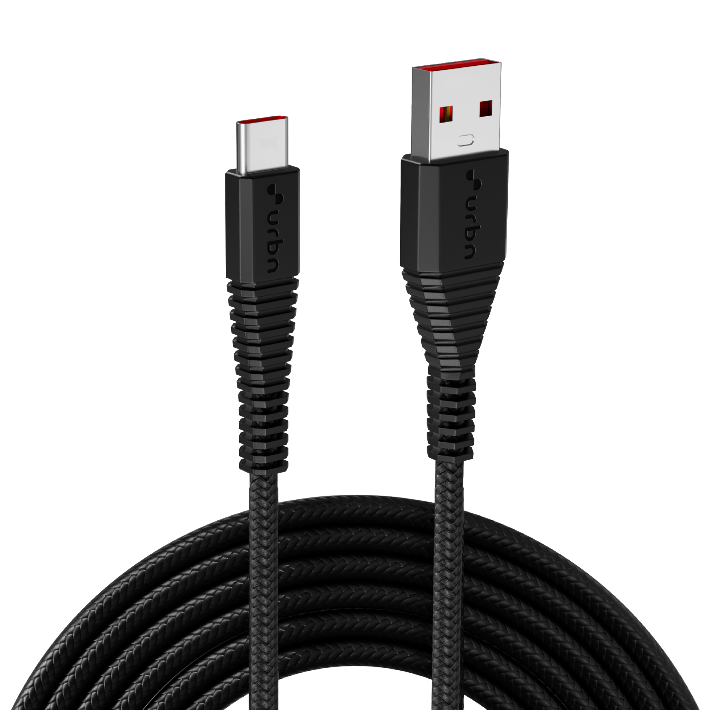 urbn Type C to Type A 5 Feet (1.5M) Cable (Nylon Braided, Black)_1