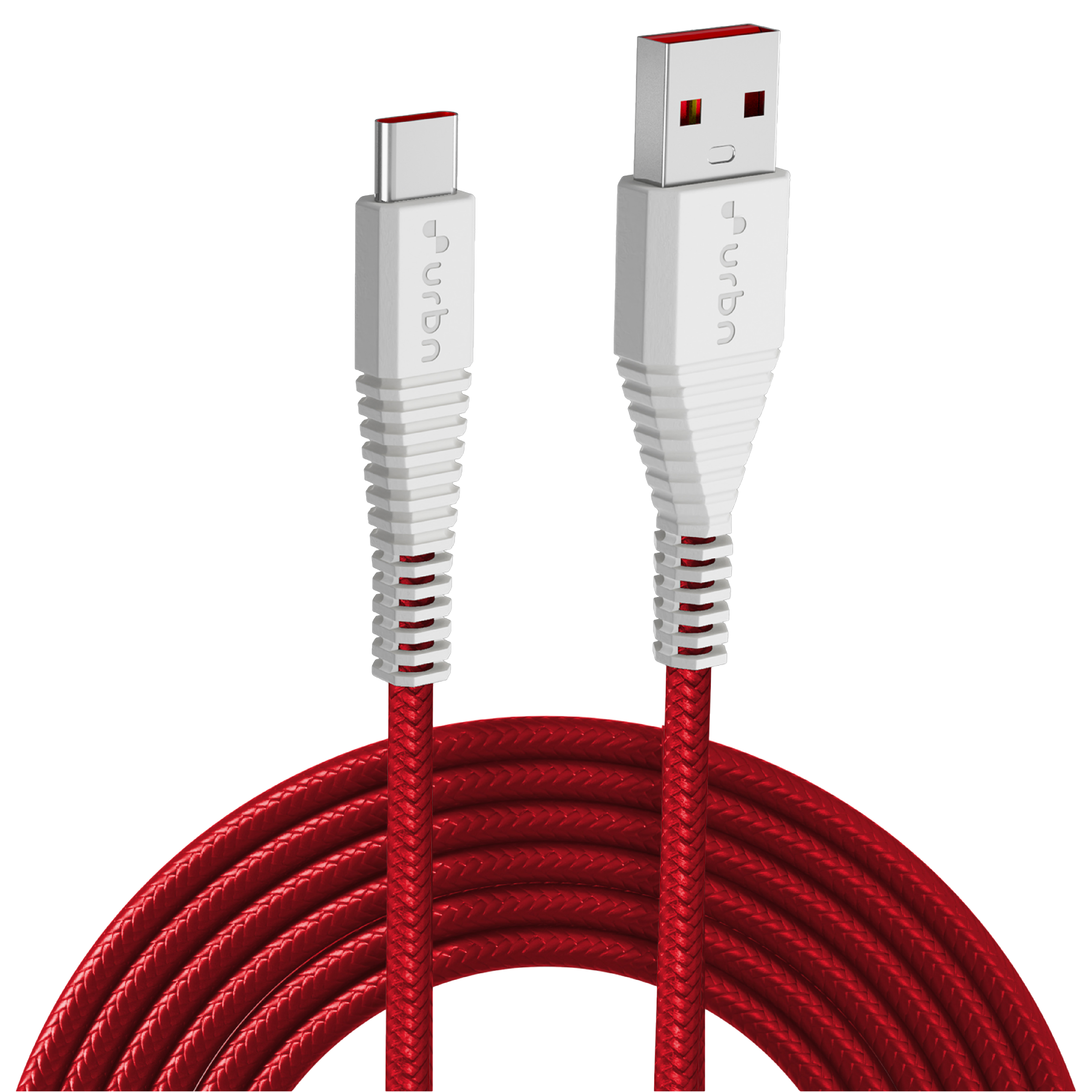 urbn Type C to Type A 5 Feet (1.5M) Cable (Nylon Braided, Red)_1