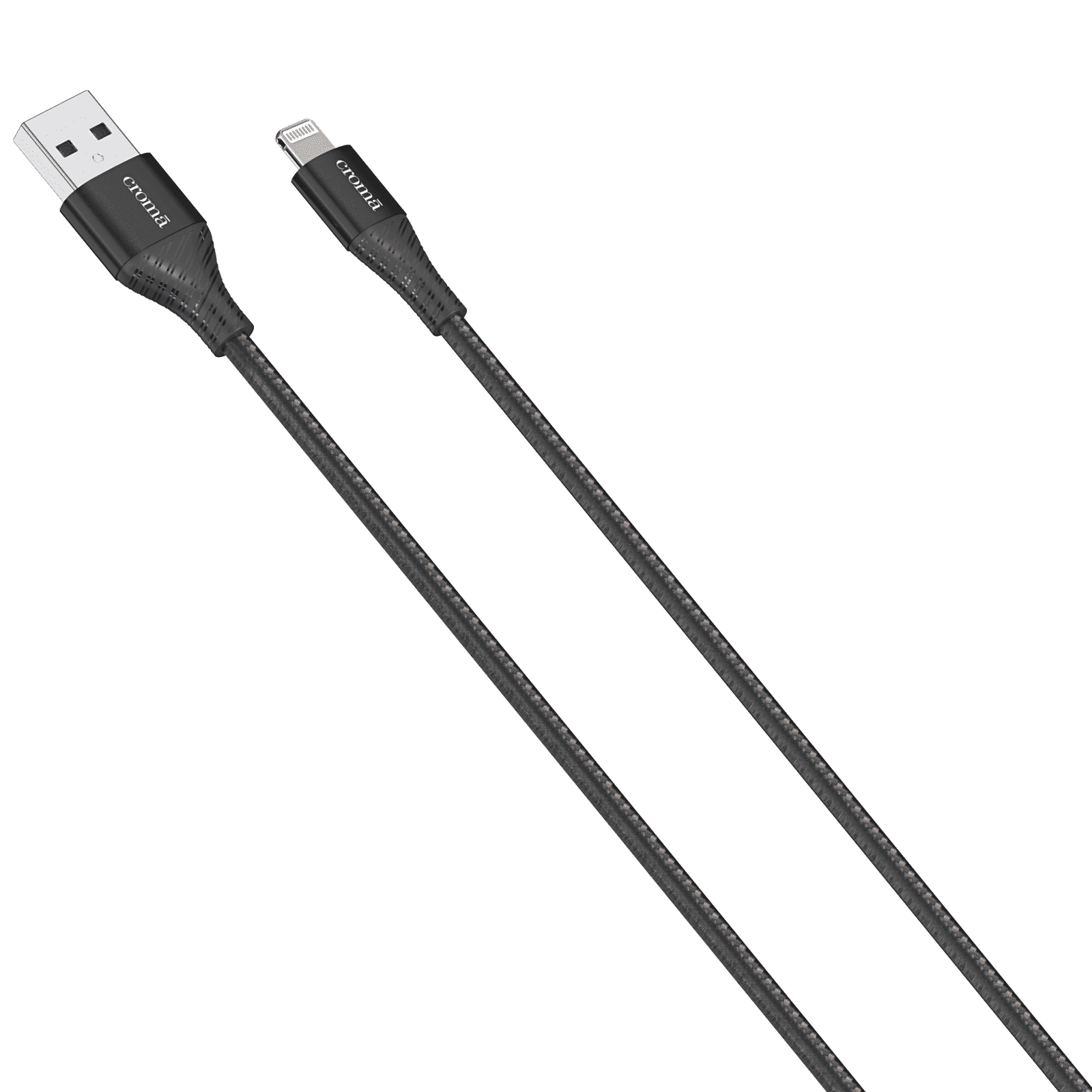 Croma Type A to Lightning 3.9 Feet (1.2M) Cable (Apple Certified, Black)_6
