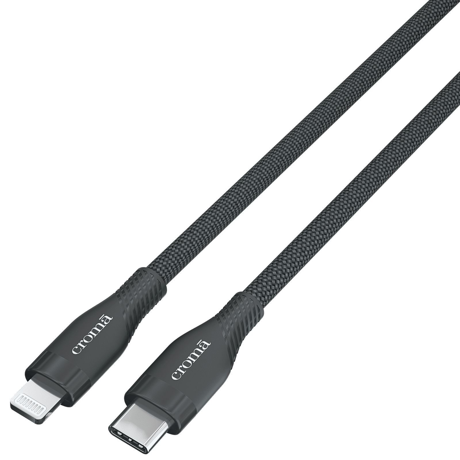 Croma Type C to Lightning 3.9 Feet (1.2M) Cable (Apple Certified, Black)_4