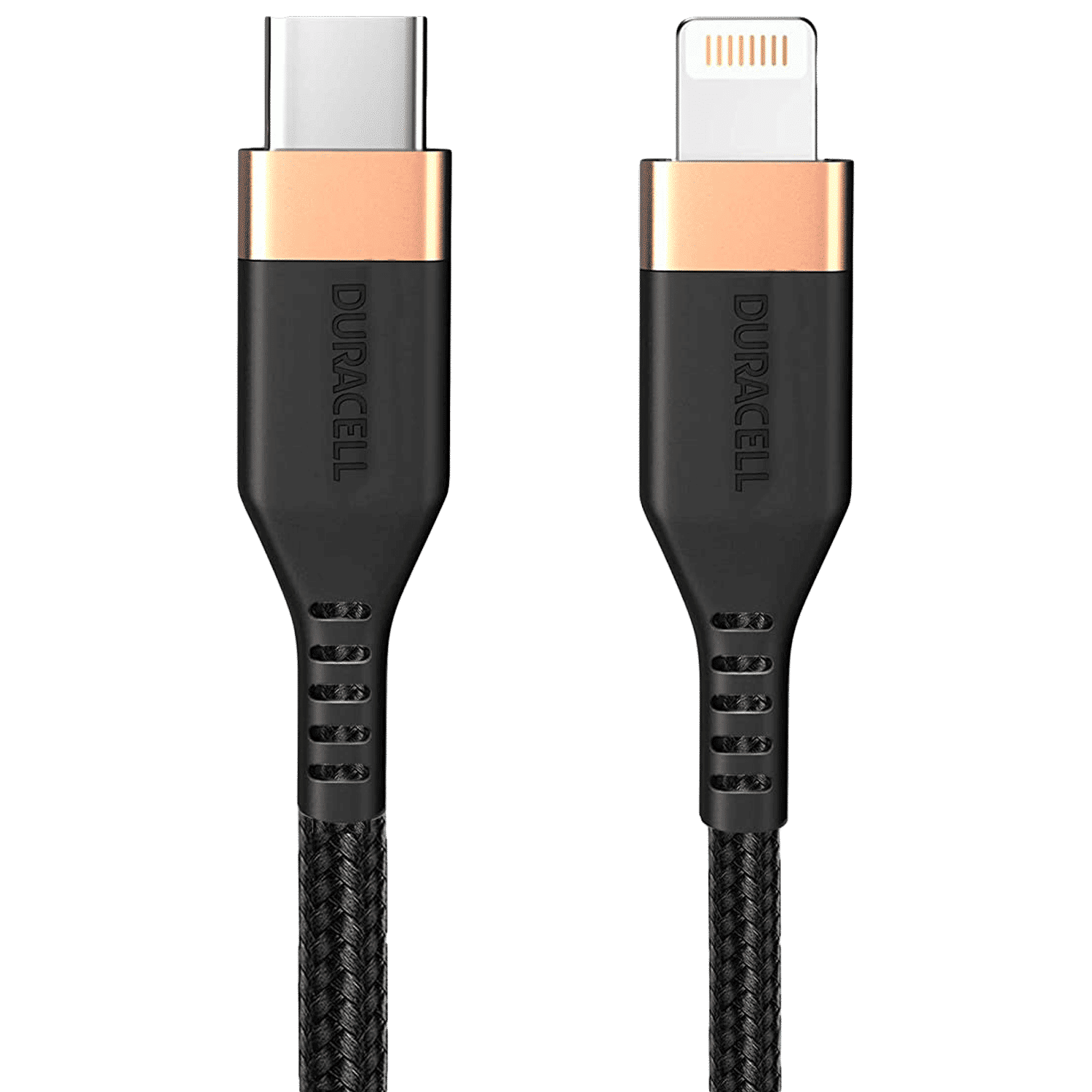 DURACELL Type C to Lightning 3.9 Feet (1.2M) Cable (Tangle Free, Black) DURACELL Type C to Lightning 3.9 Feet (1.2M) Cable (Tangle Free, Black)_1