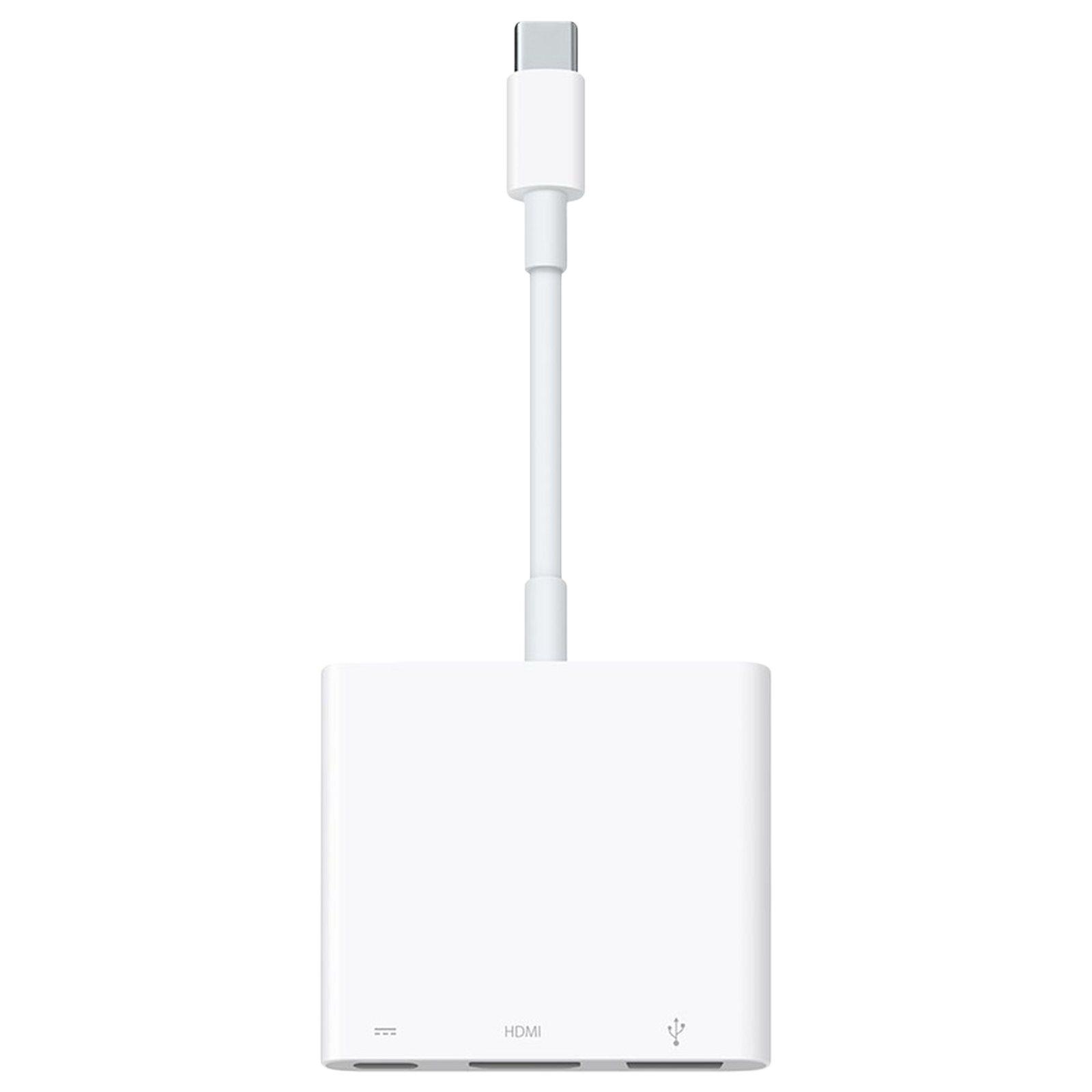 Apple USB 3.0 Type C to USB Type C, HDMI, USB 2.0 Type A Multiport Adapter (5 Gbps Data Transfer Rate, White)_1