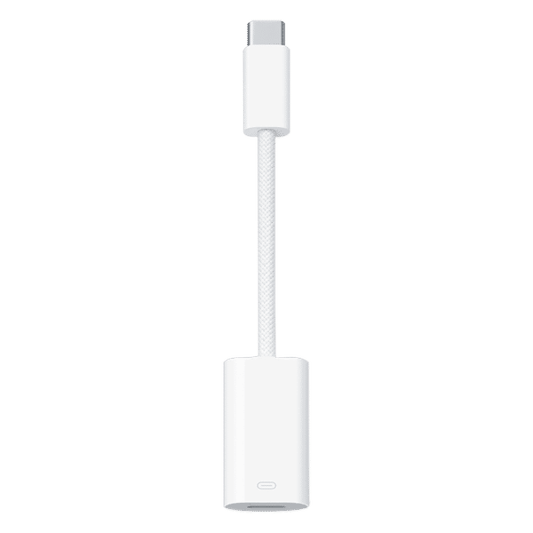 Buy Apple Type C to Lightning Adapter (Durable Braided, White