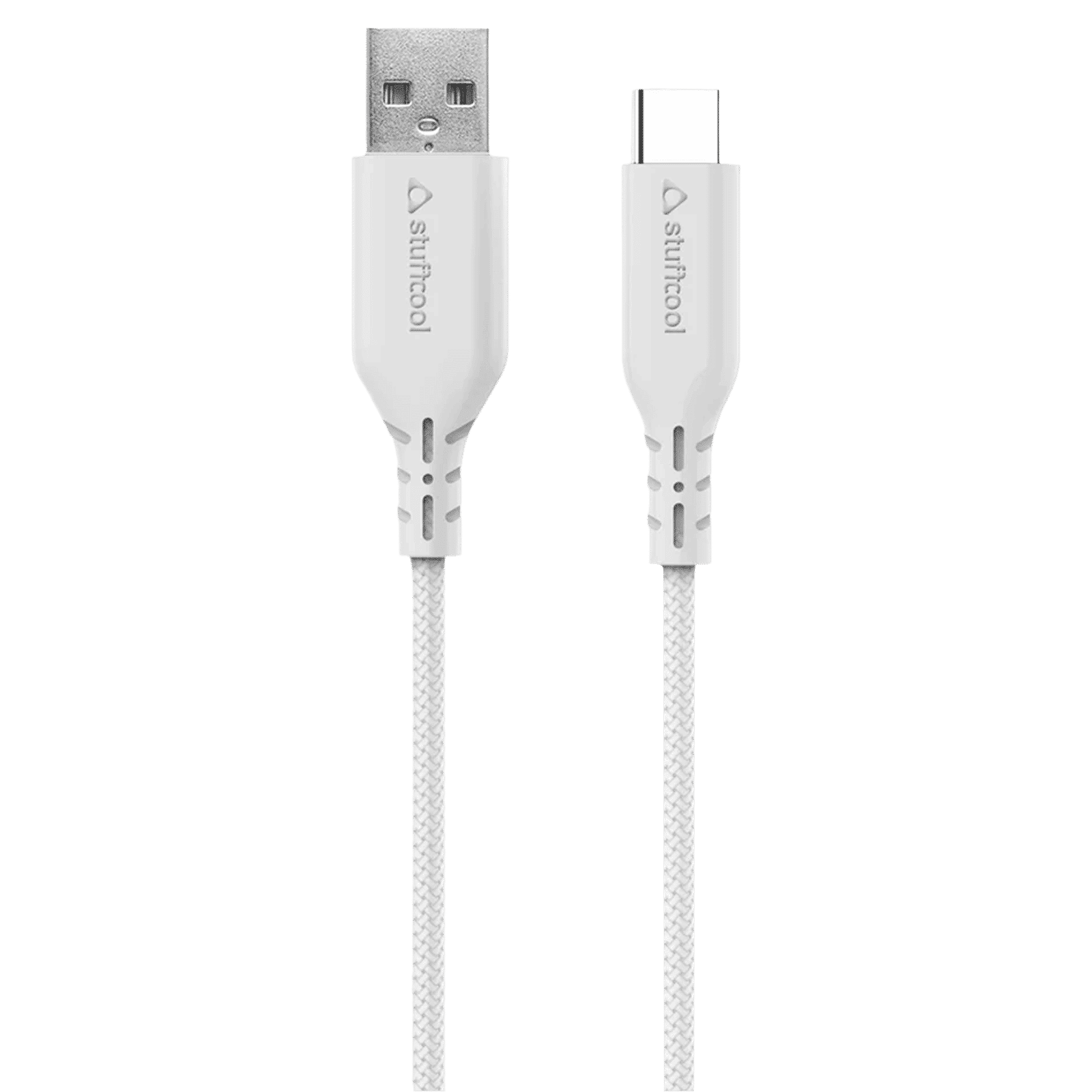 stuffcool Alto Type A to Type C 3.9 Feet (1.2M) Cable (Fast Charging, White)_1