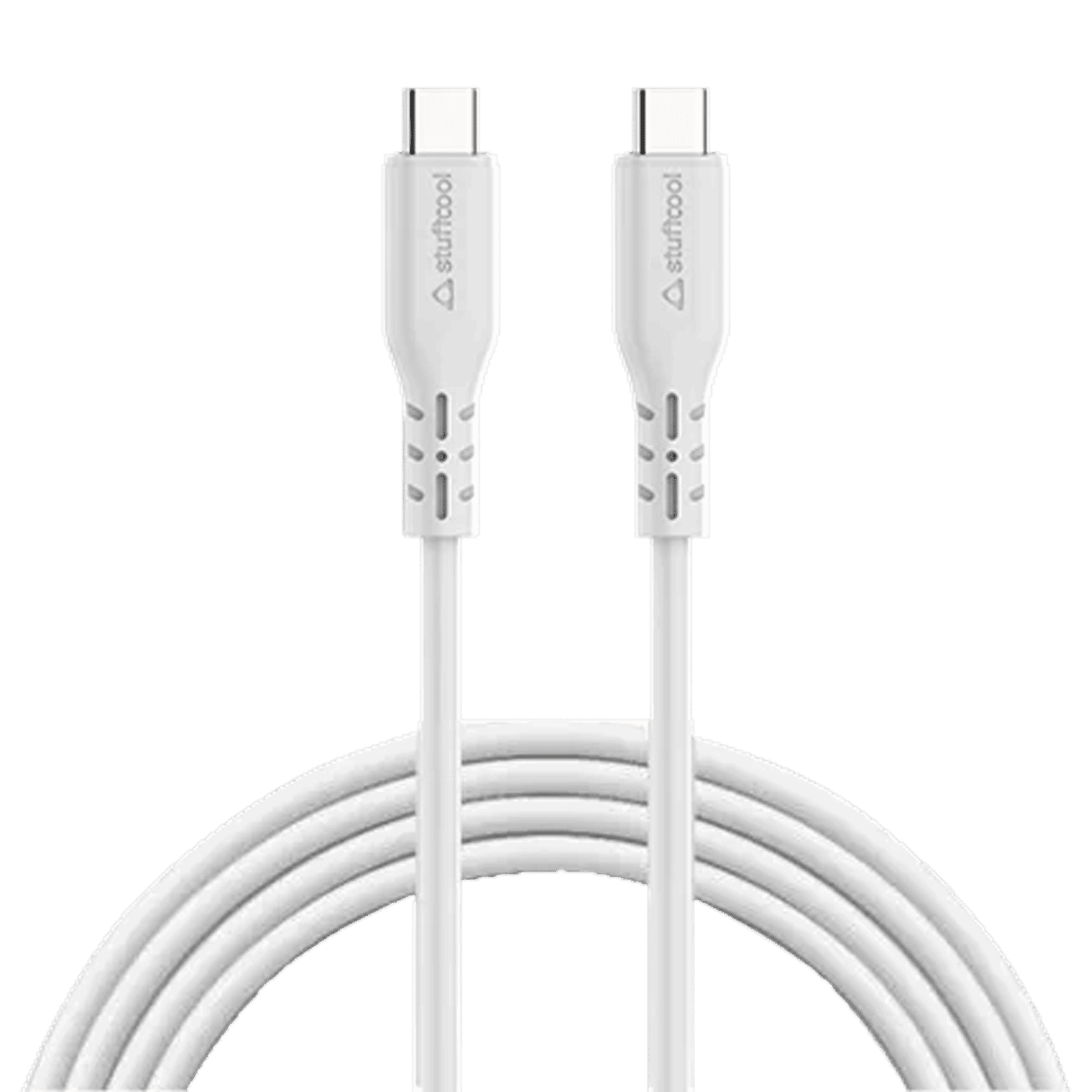 stuffcool Celer Type C to C 4.9 Feet (1.5M) Cable (Sync and Charge Support, White) stuffcool Celer Type C to C 4.9 Feet (1.5M) Cable (Sync and Charge Support, White)_1