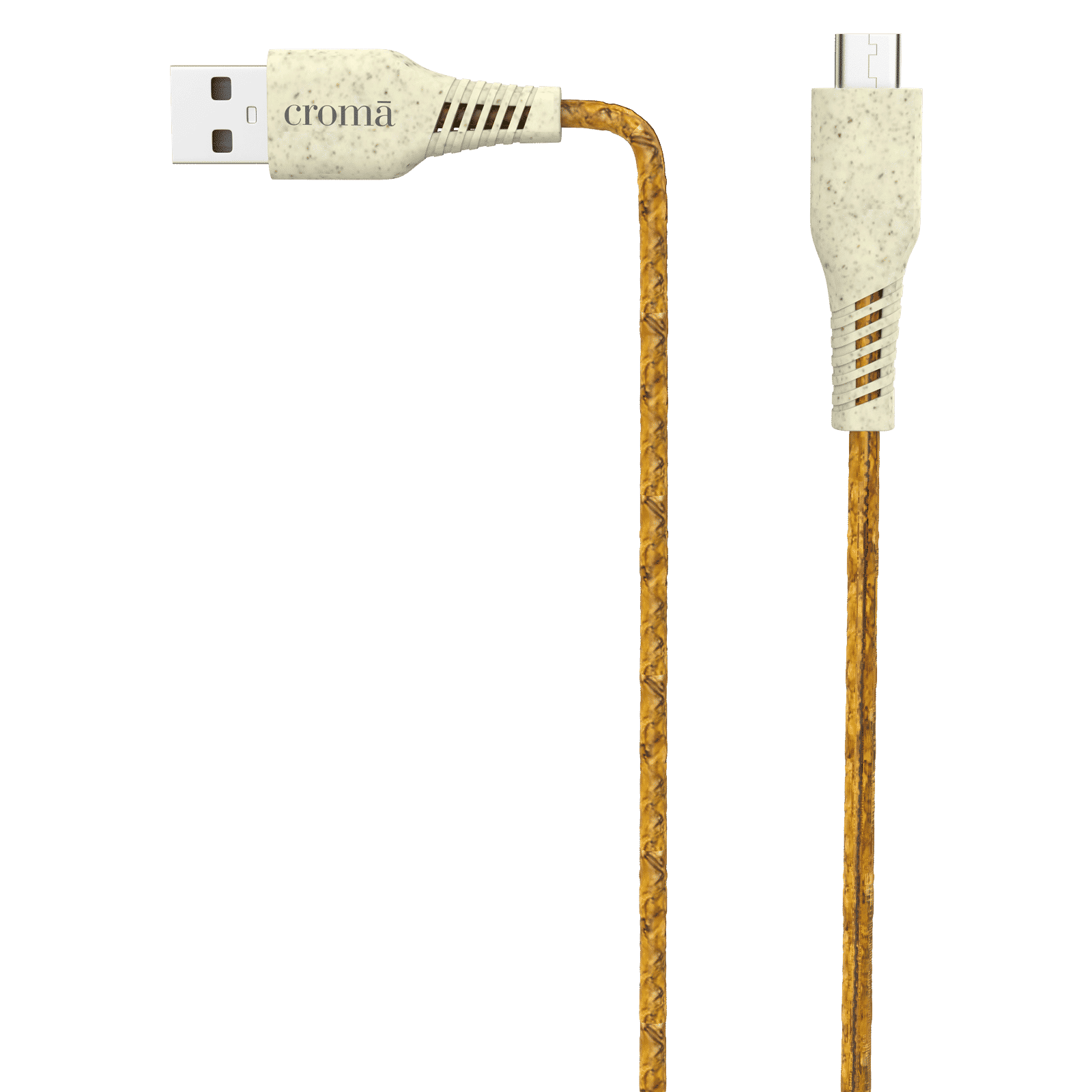 Croma Eco Type A to Type C 3.9 Feet (1.2M) Cable (Bio-degradable Material, Brown)_7