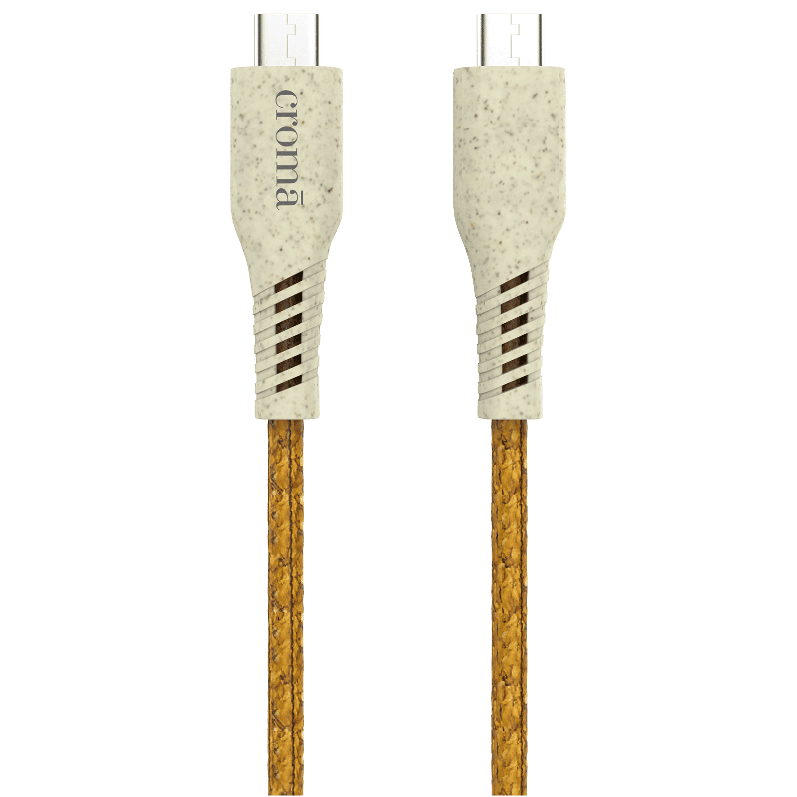 Croma Eco Type C to C 3.9 Feet (1.2M) Charging Cable (Biodegradable Material, Brown)_2