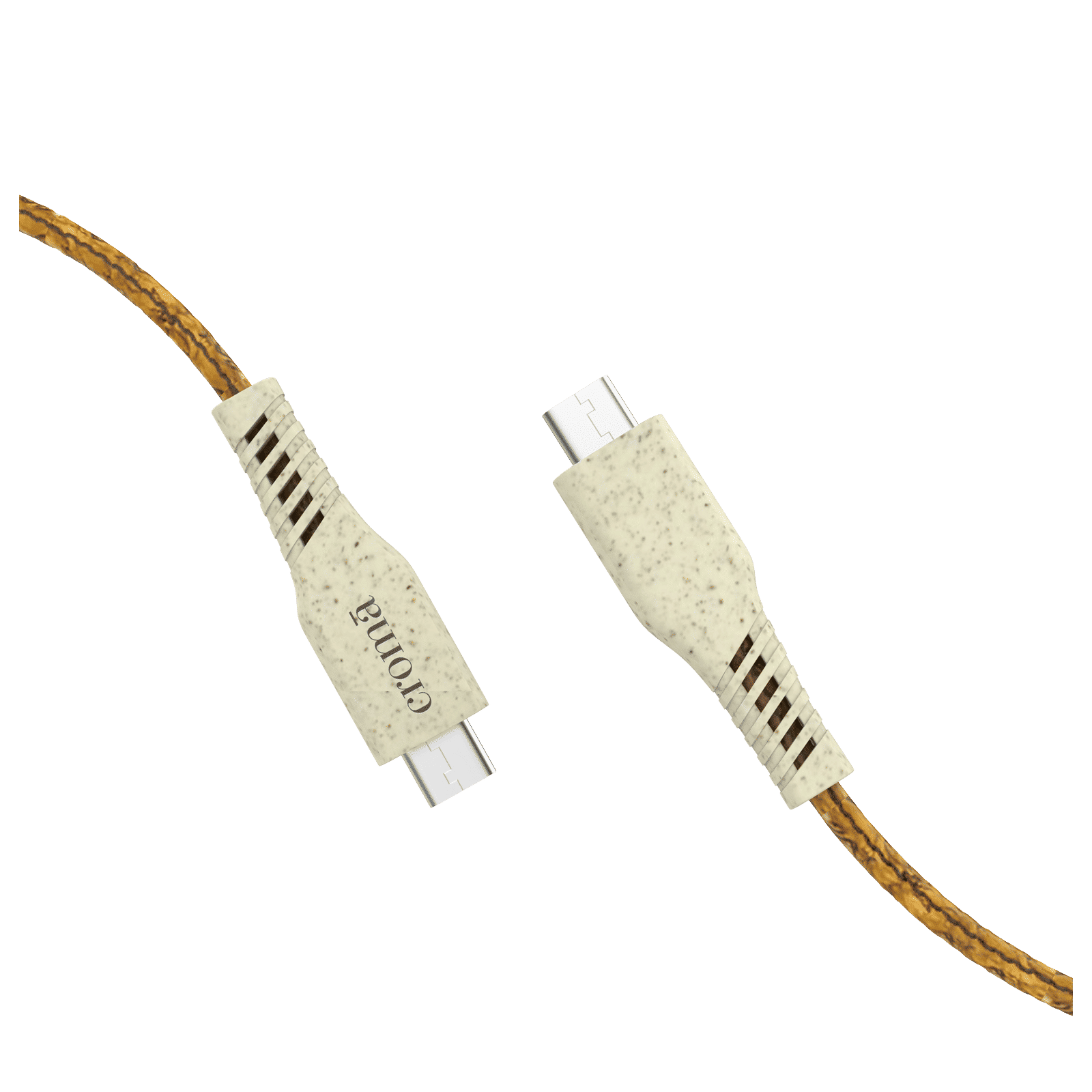 Croma Eco Type C to C 3.9 Feet (1.2M) Charging Cable (Biodegradable Material, Brown)_4