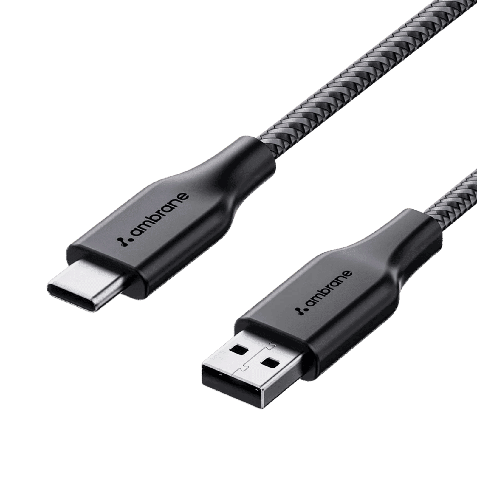 Ambrane RCT-15 USB Type A to Type C 4.9 Feet (1.5M) Cable (Tangle Free, Black)_1