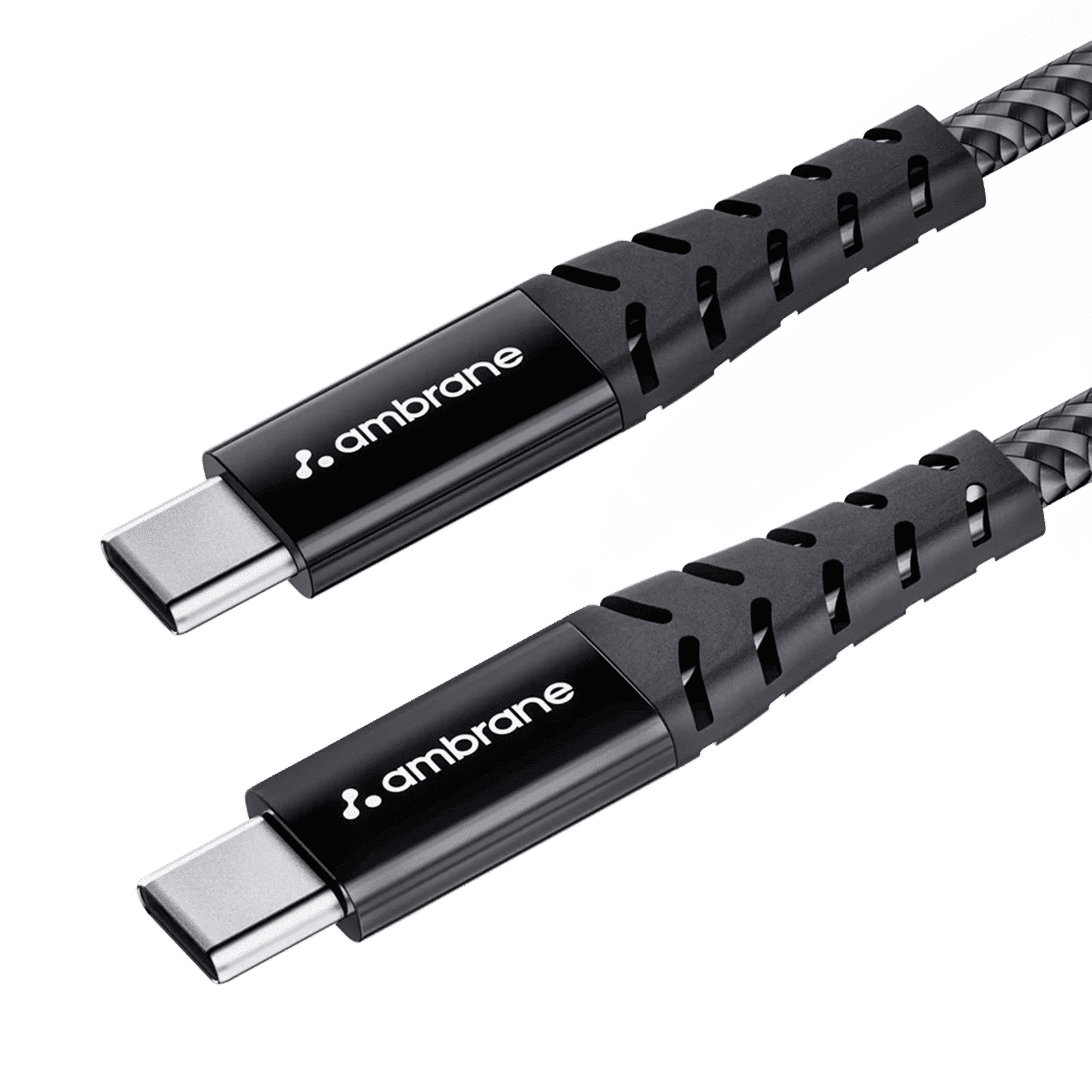 Ambrane RCTT-15 Type C to Type C 4.9 Feet (1.5M) Cable (Unbreakable, Black) Ambrane RCTT-15 Type C to Type C 4.9 Feet (1.5M) Cable (Unbreakable, Black)_1