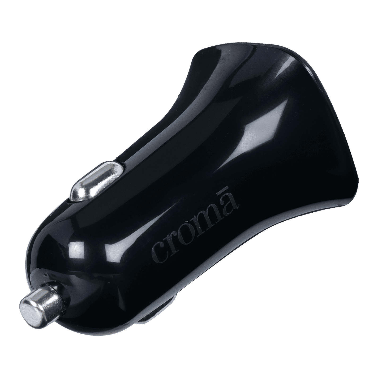 Croma 12 Watts 2 USB Ports Car Charging Adapter (Overcharging Protection, Black)_3