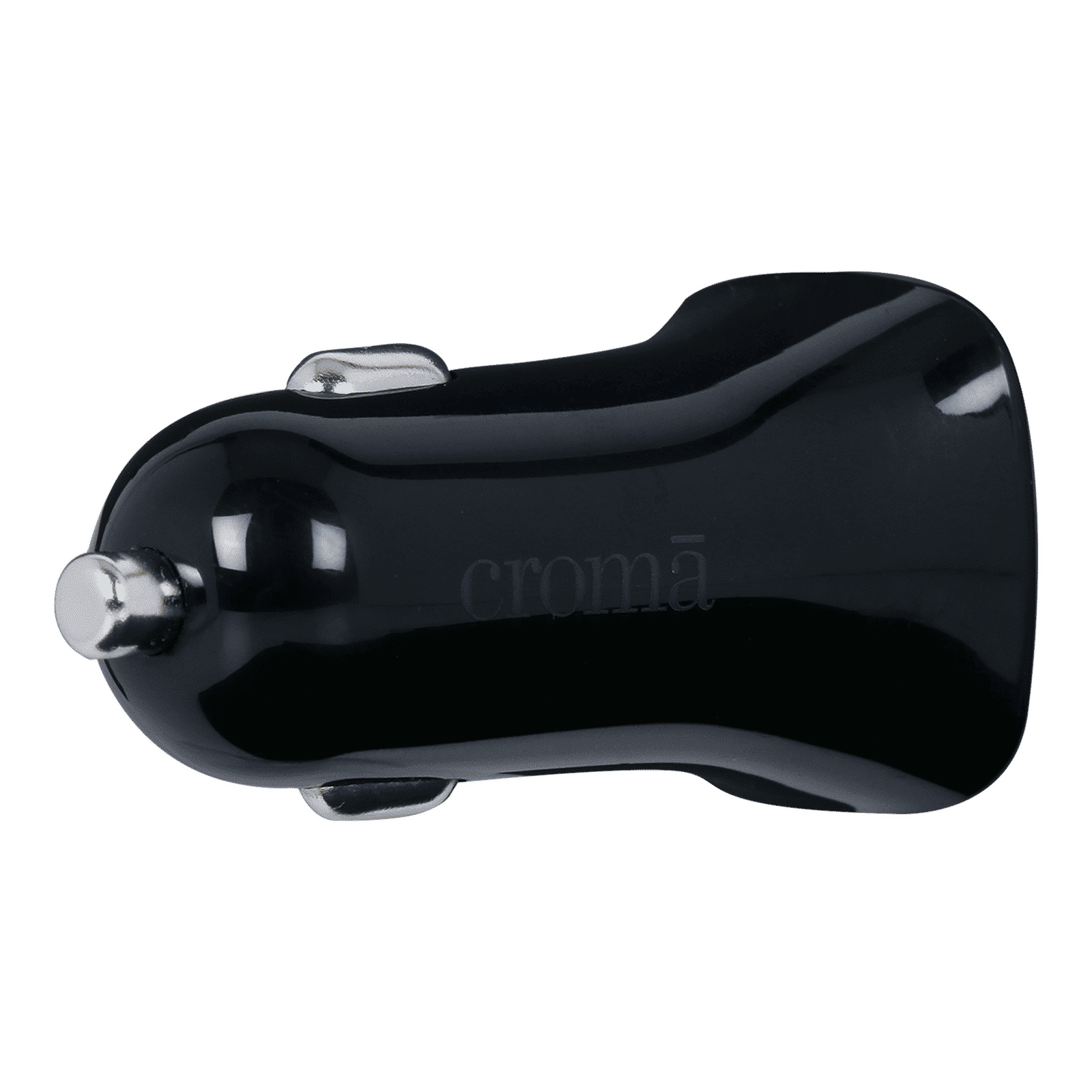 Croma 12 Watts 2 USB Ports Car Charging Adapter (Overcharging Protection, Black)_4