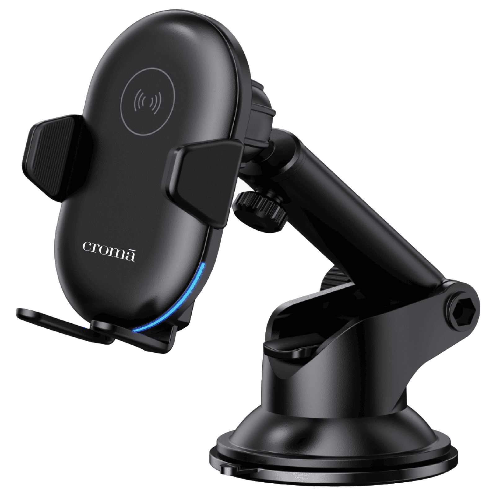 Croma Dashboard Mobile Holder (Infrared Sensor Lock, Black)_1