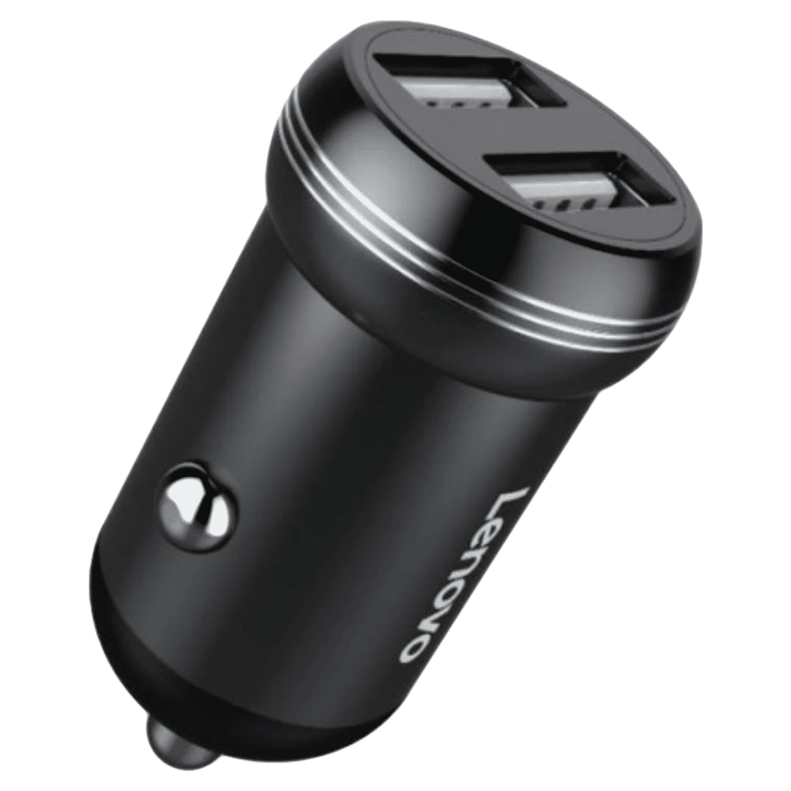 Lenovo 120 Watts 2 USB Ports Car Charging Adapter (Intelligent Fast Charging, HC10, Black)_1