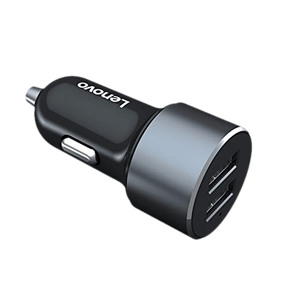 Lenovo 30 Watts 2 USB Ports Car Charging Adapter (Intelligent Fast Charging, HC12, Black) Lenovo 30 Watts 2 USB Ports Car Charging Adapter (Intelligent Fast Charging, HC12, Black)_2