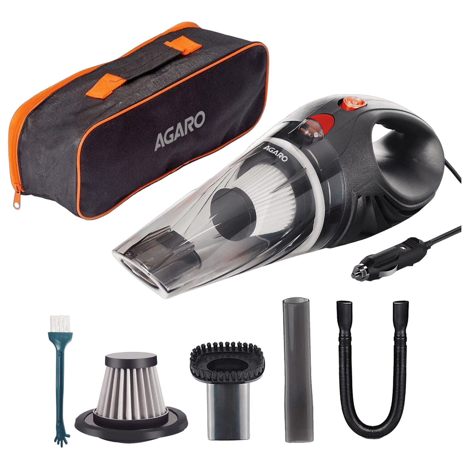 AGARO CV1077 106W Car Vacuum Cleaner with Powerful Suction (Copper Winded Motor, Black)_1