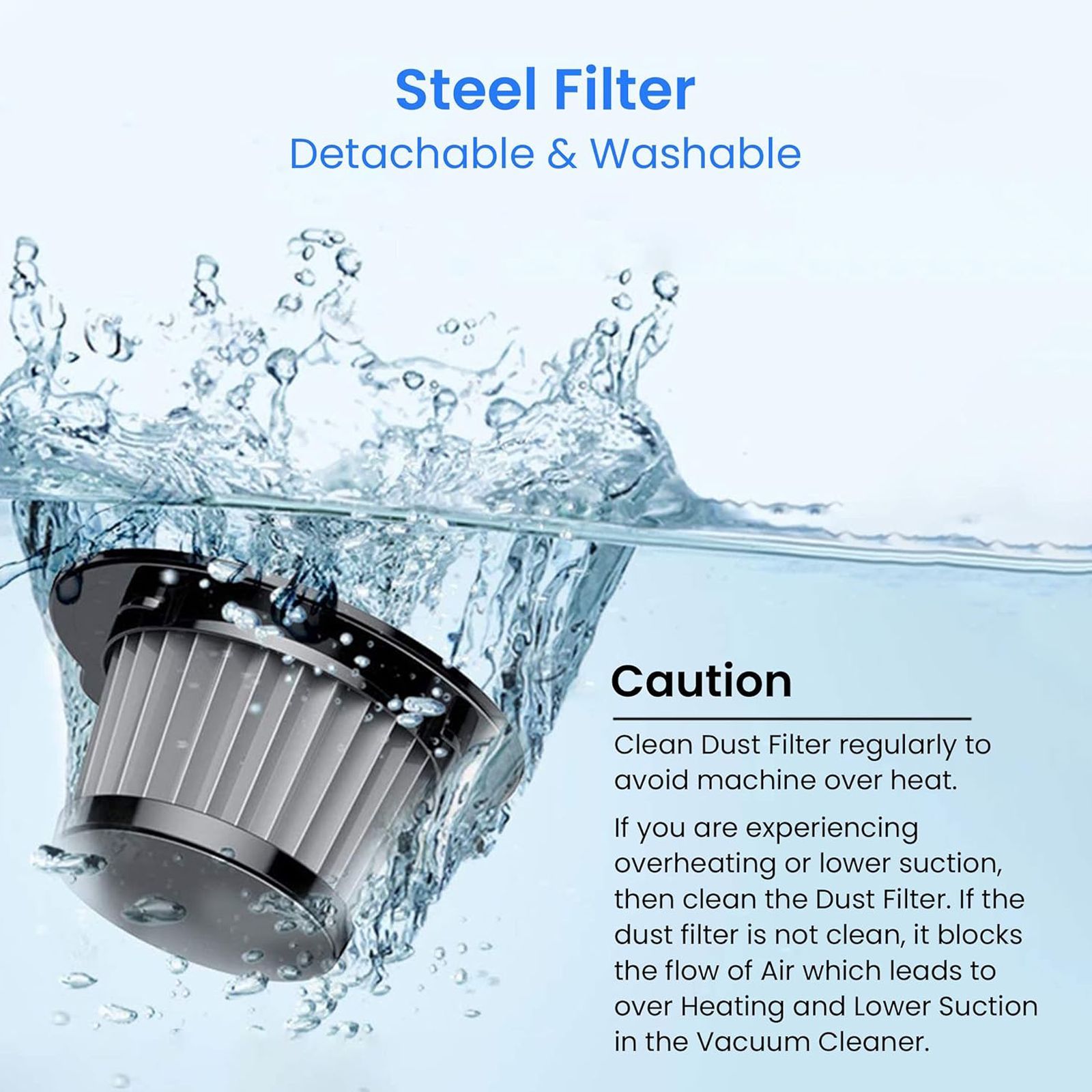 AGARO HVC1081 100W Cordless Car Vacuum Cleaner with Powerful Suction (2800 mAh Battery, Black)_3